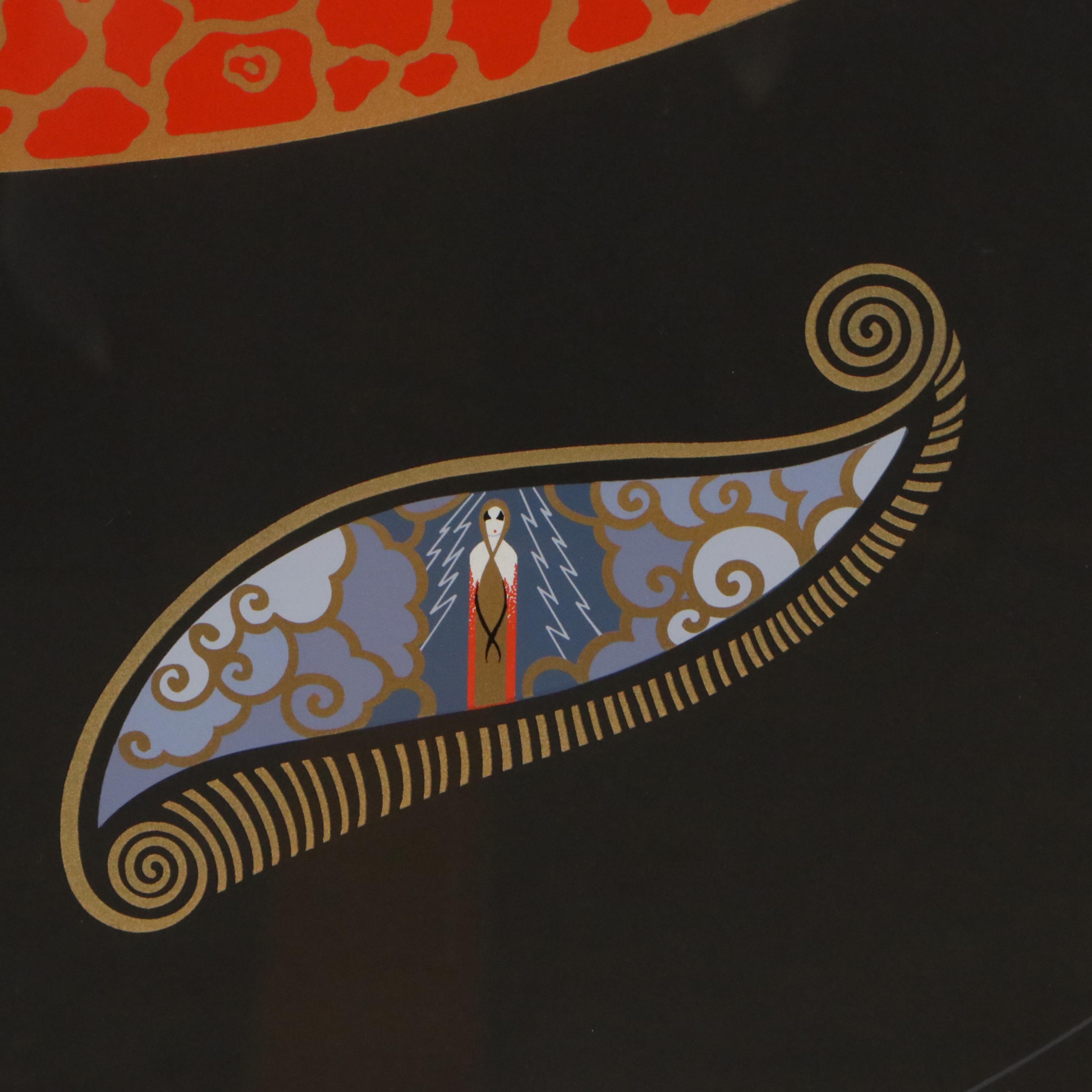 Erté Art Deco Serigraph "Eyes of Jealousy," 1983