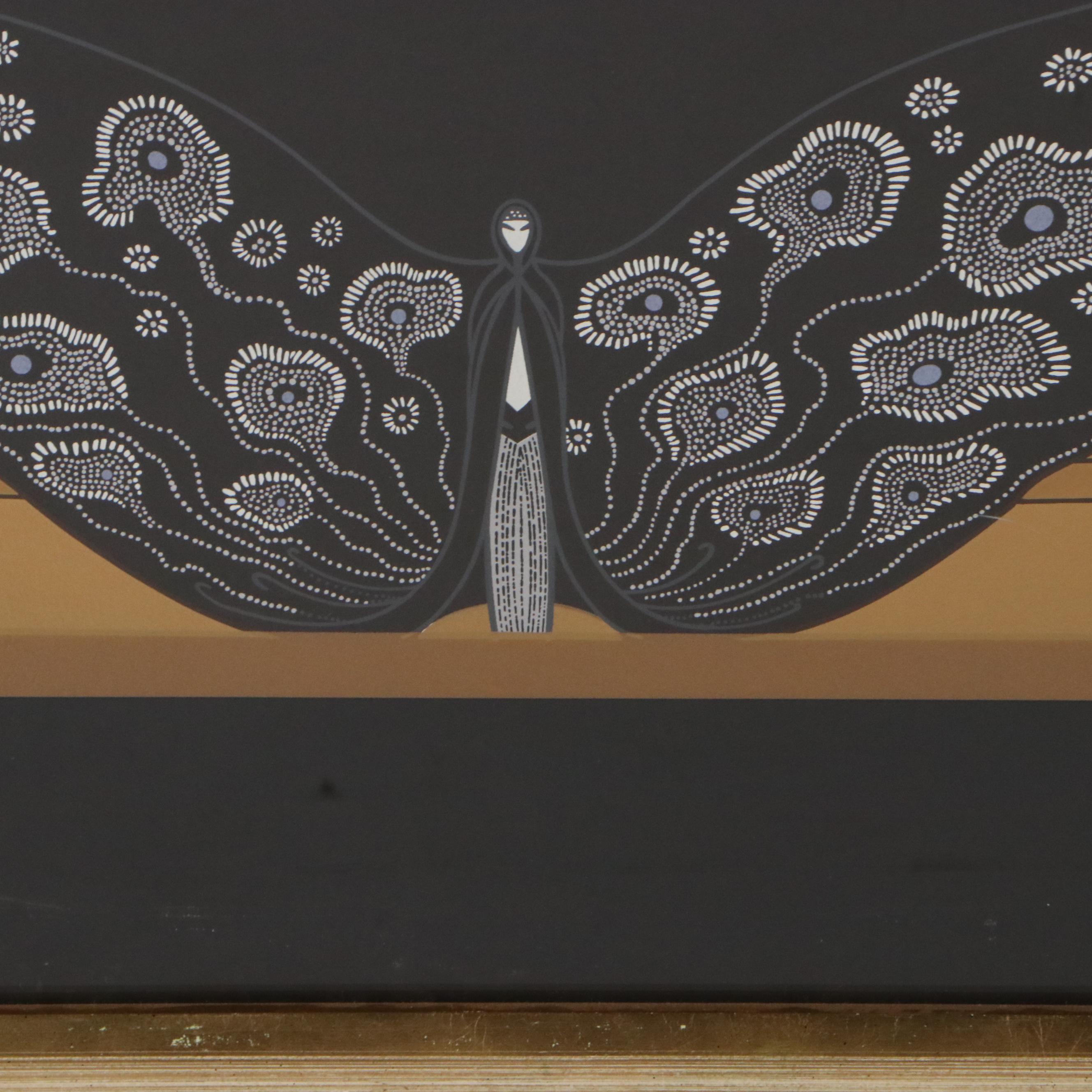 Erté Art Deco Serigraph "Eyes of Jealousy," 1983