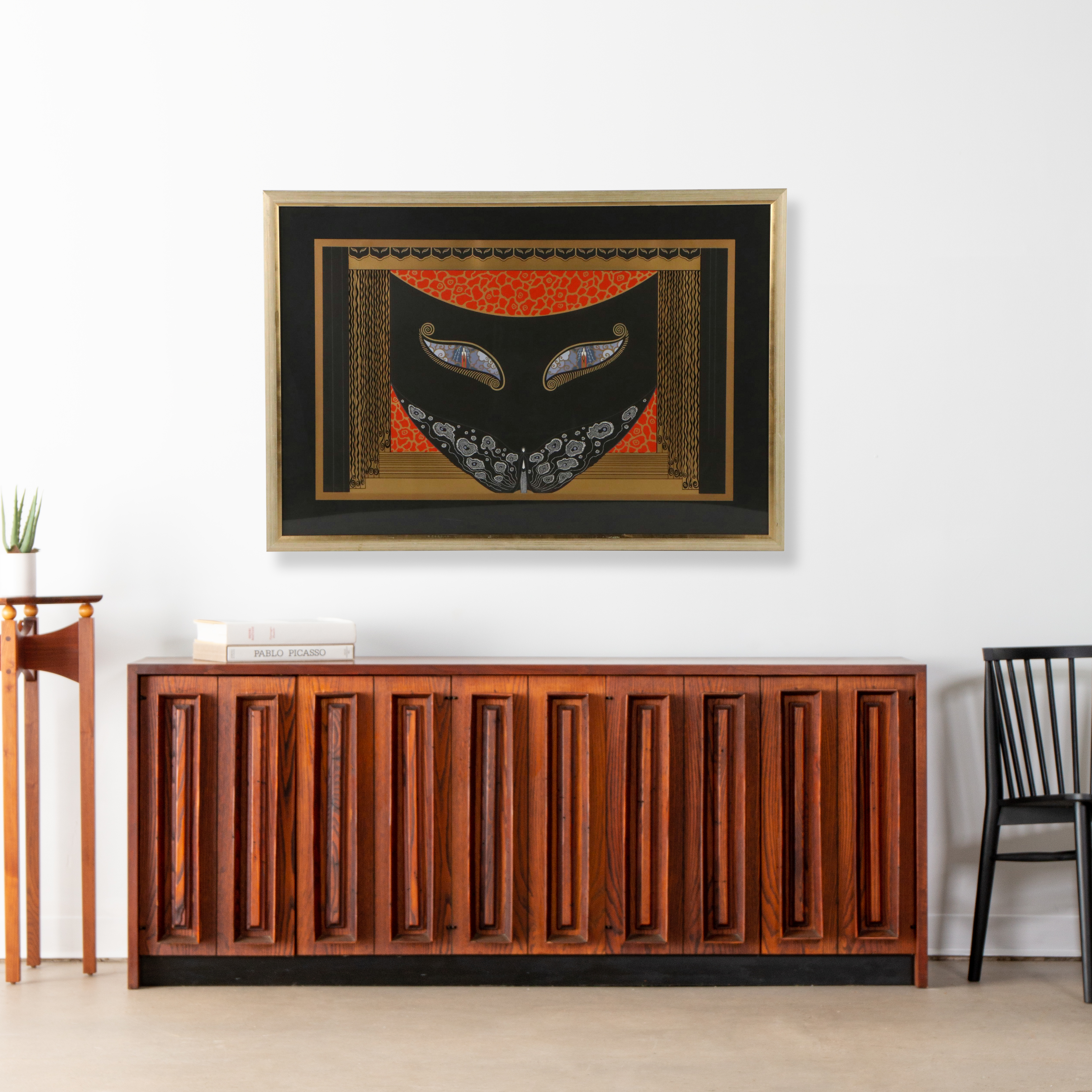 Erté Art Deco Serigraph "Eyes of Jealousy," 1983