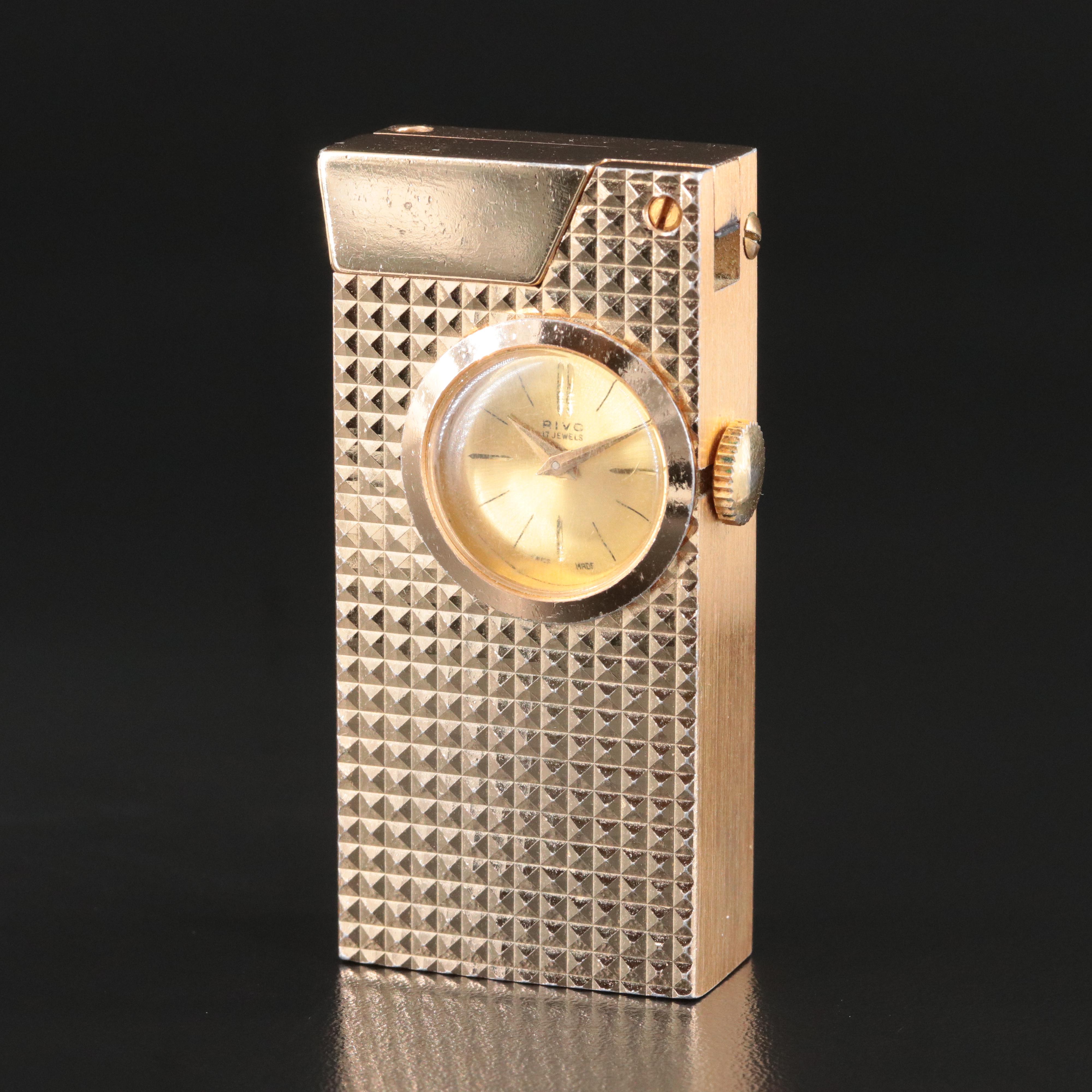Rivo Swiss Made Gold-Tone Lighter Watch