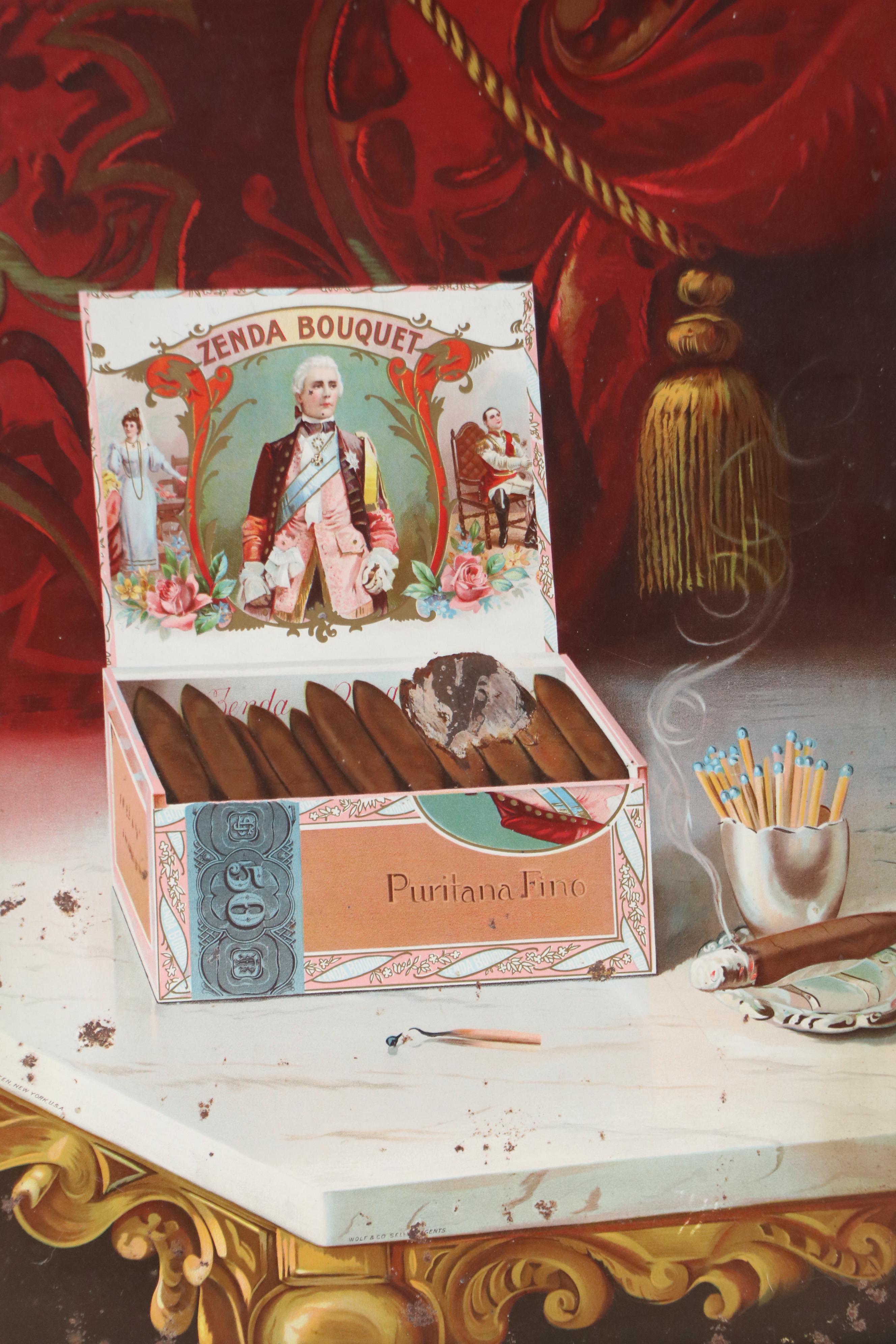 Wolf & Co. Chromolithograph La Zenda Cigars Advertisement Illustration