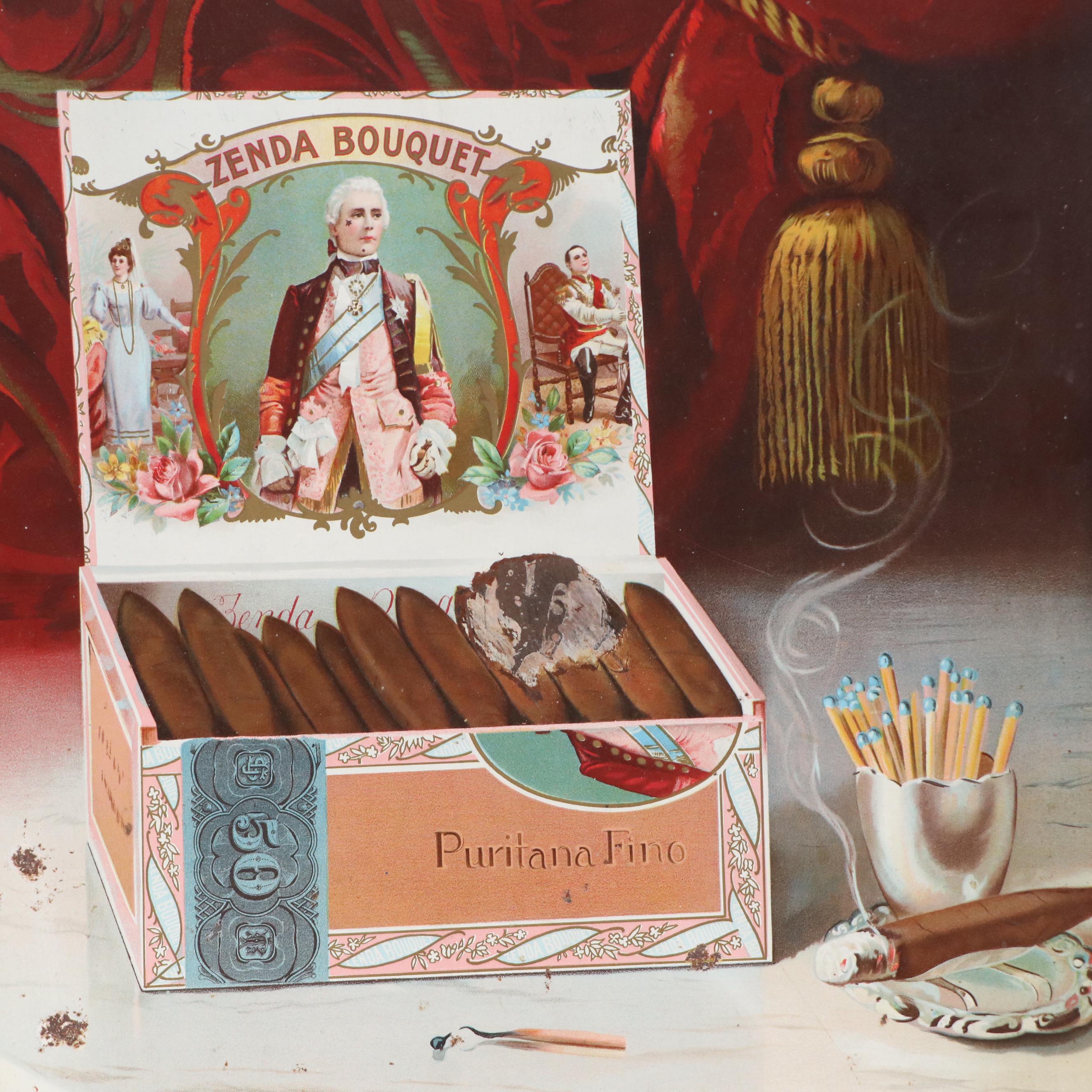 Wolf & Co. Chromolithograph La Zenda Cigars Advertisement Illustration