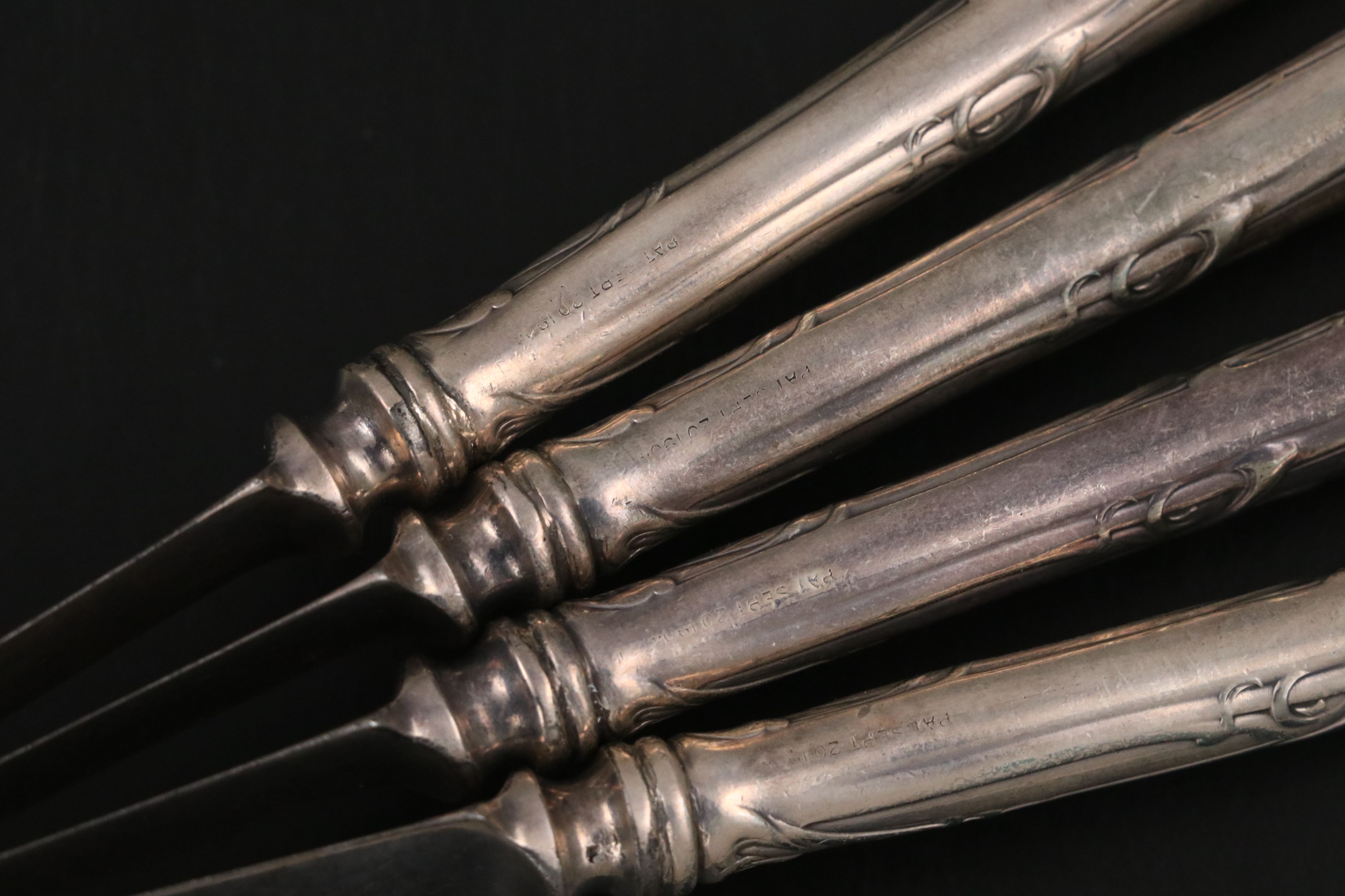 Mappin & Webb Sterling 1952 Coronation Spoon with Parcel Gilt and Other Utensils