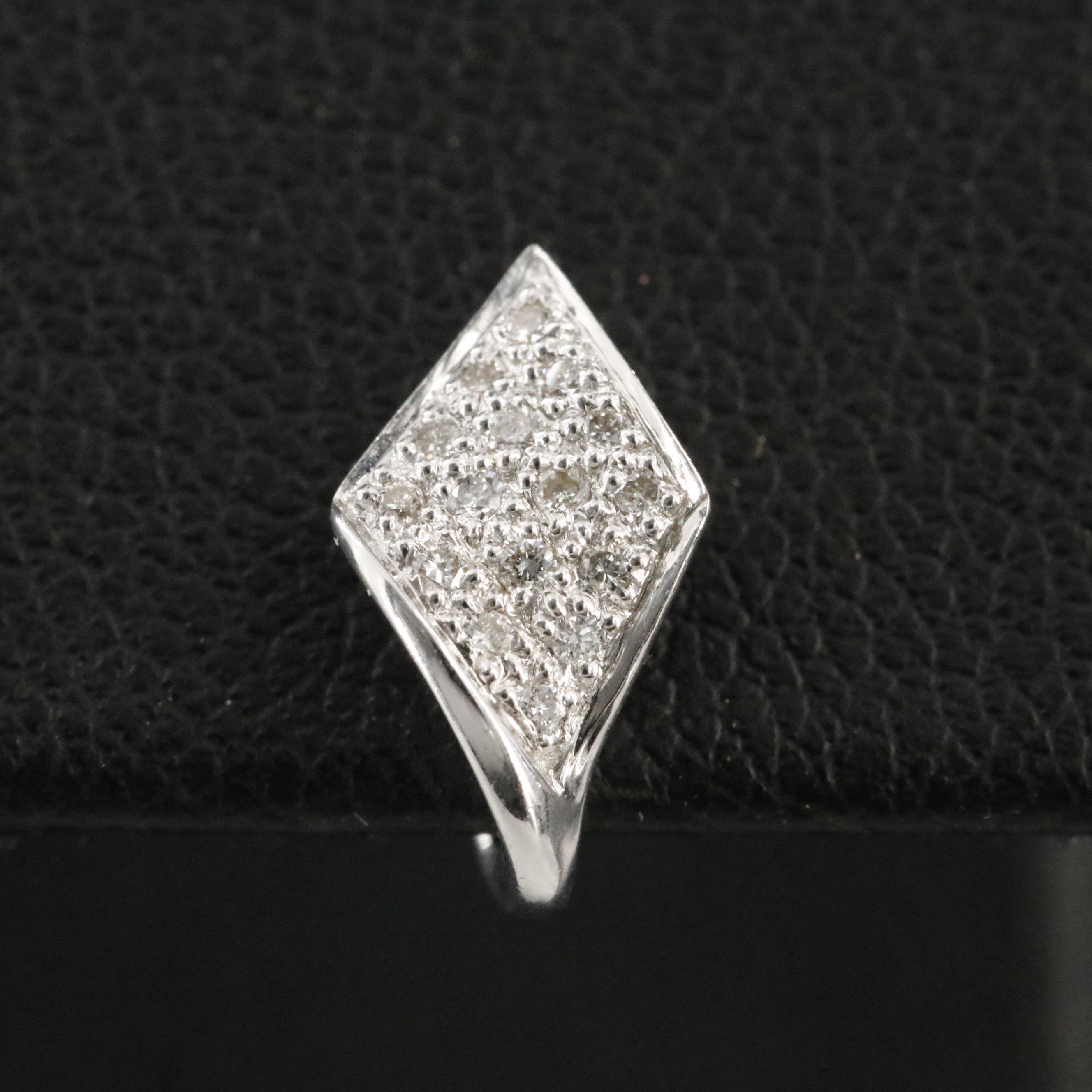 18K 0.16 CTW Diamond J Hoop Earrings