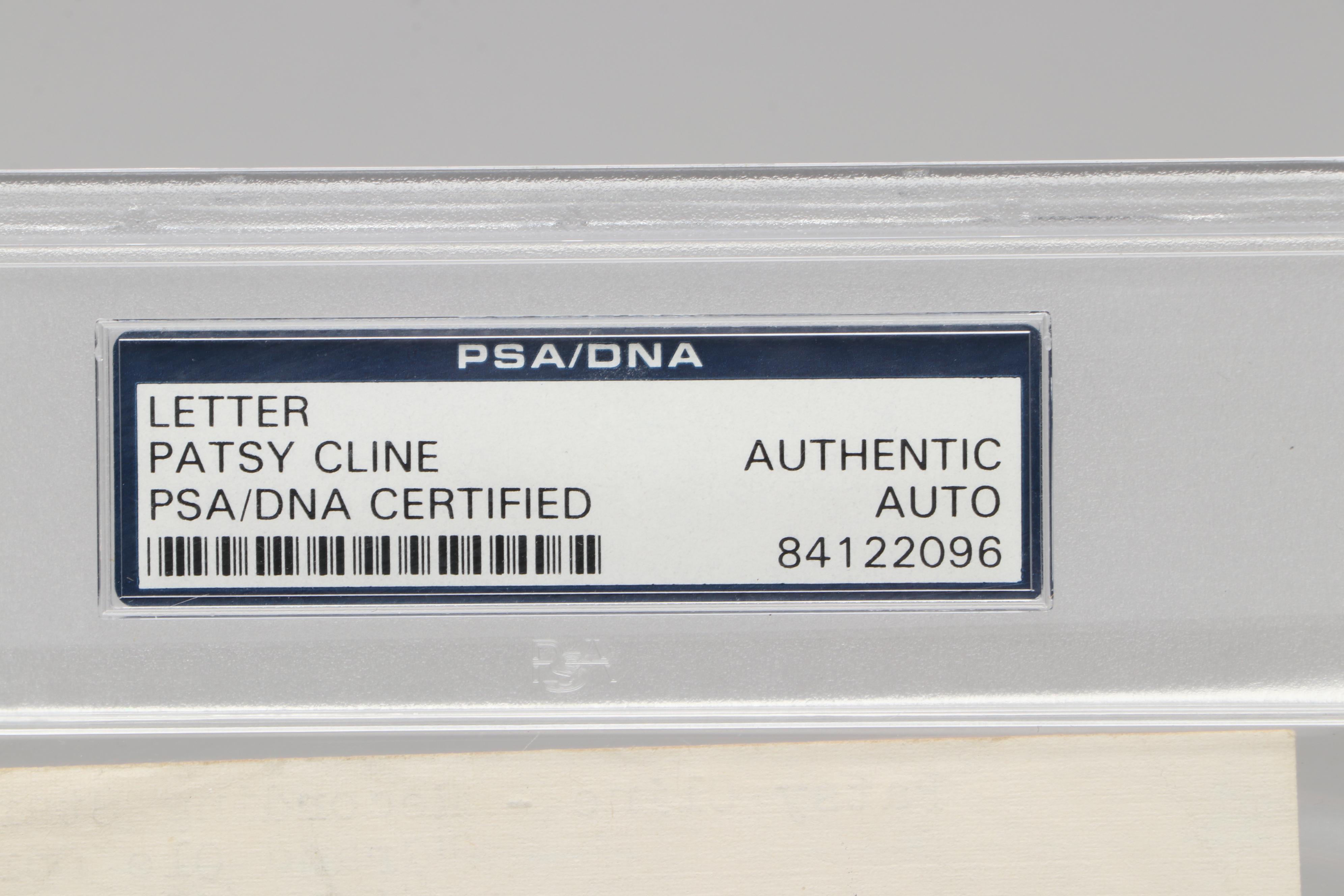 Patsy Cline Signed Letter with Sheet Music and CD