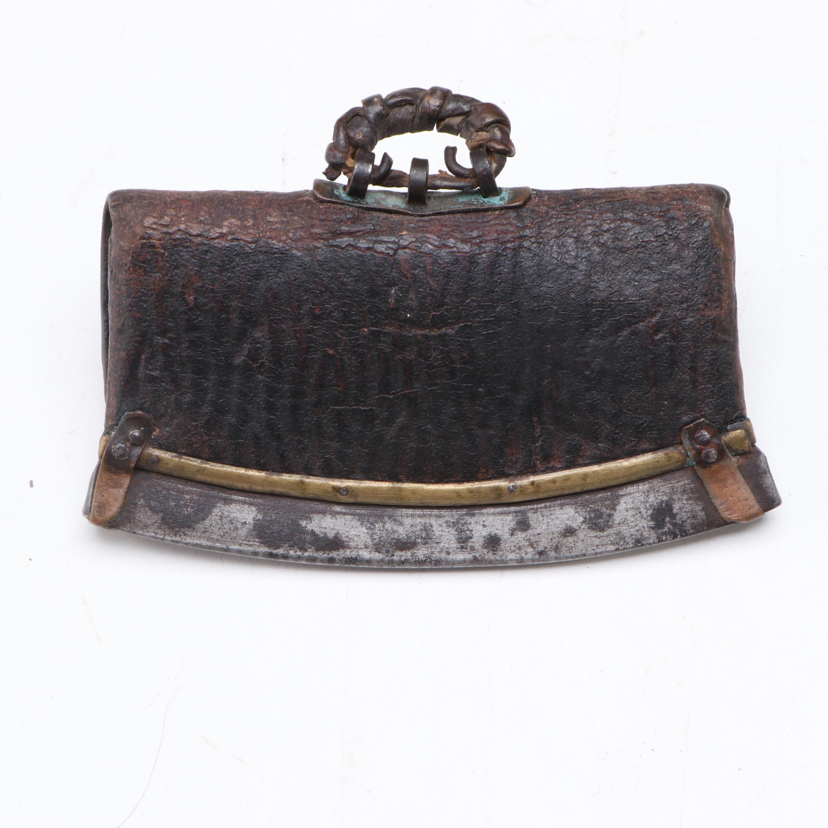 Chuckmuck Pouch and Japanese Moriage Porcelain Vase, Abalone Inlay Box