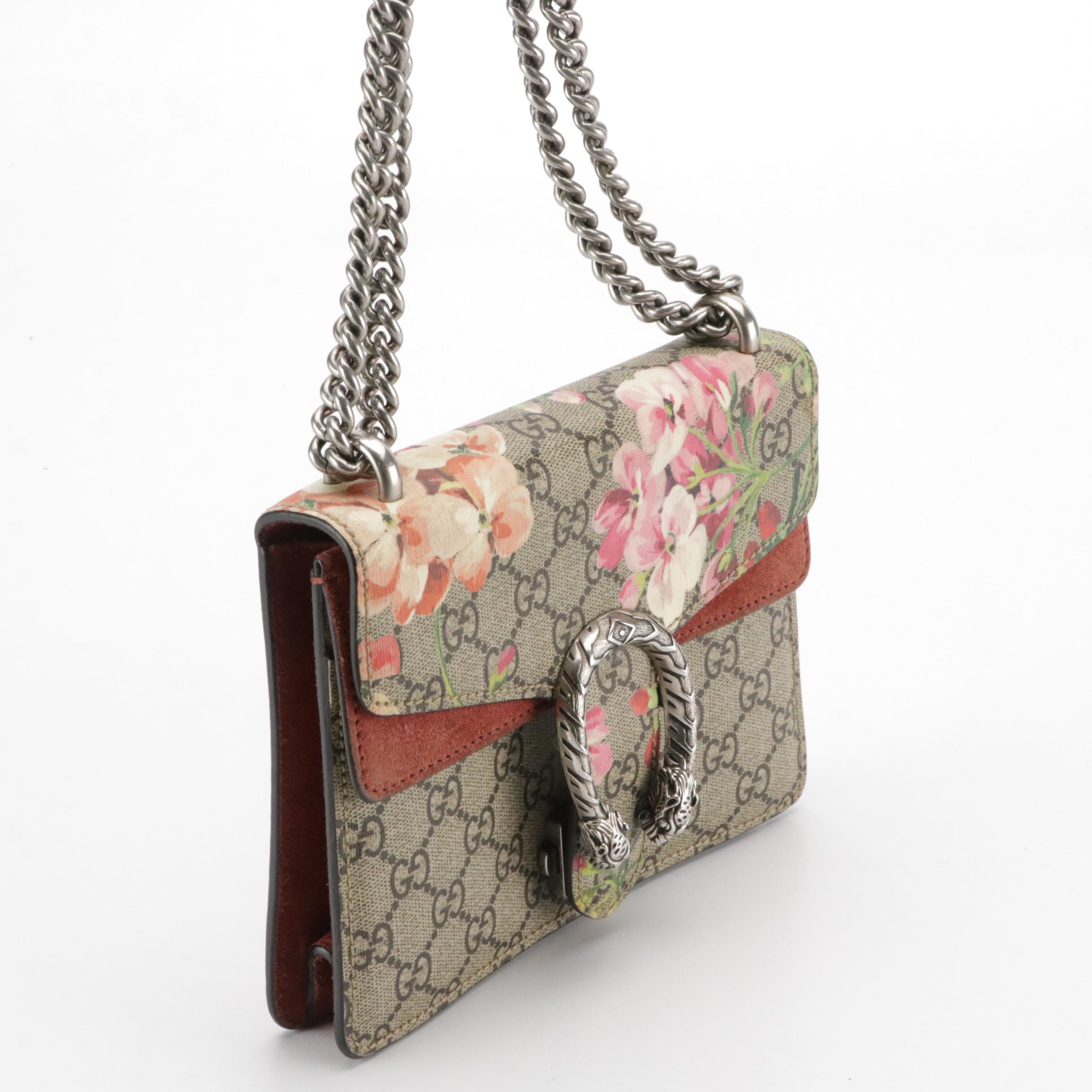 Gucci Dionysus GG Supreme Blooms Mini Shoulder Bag