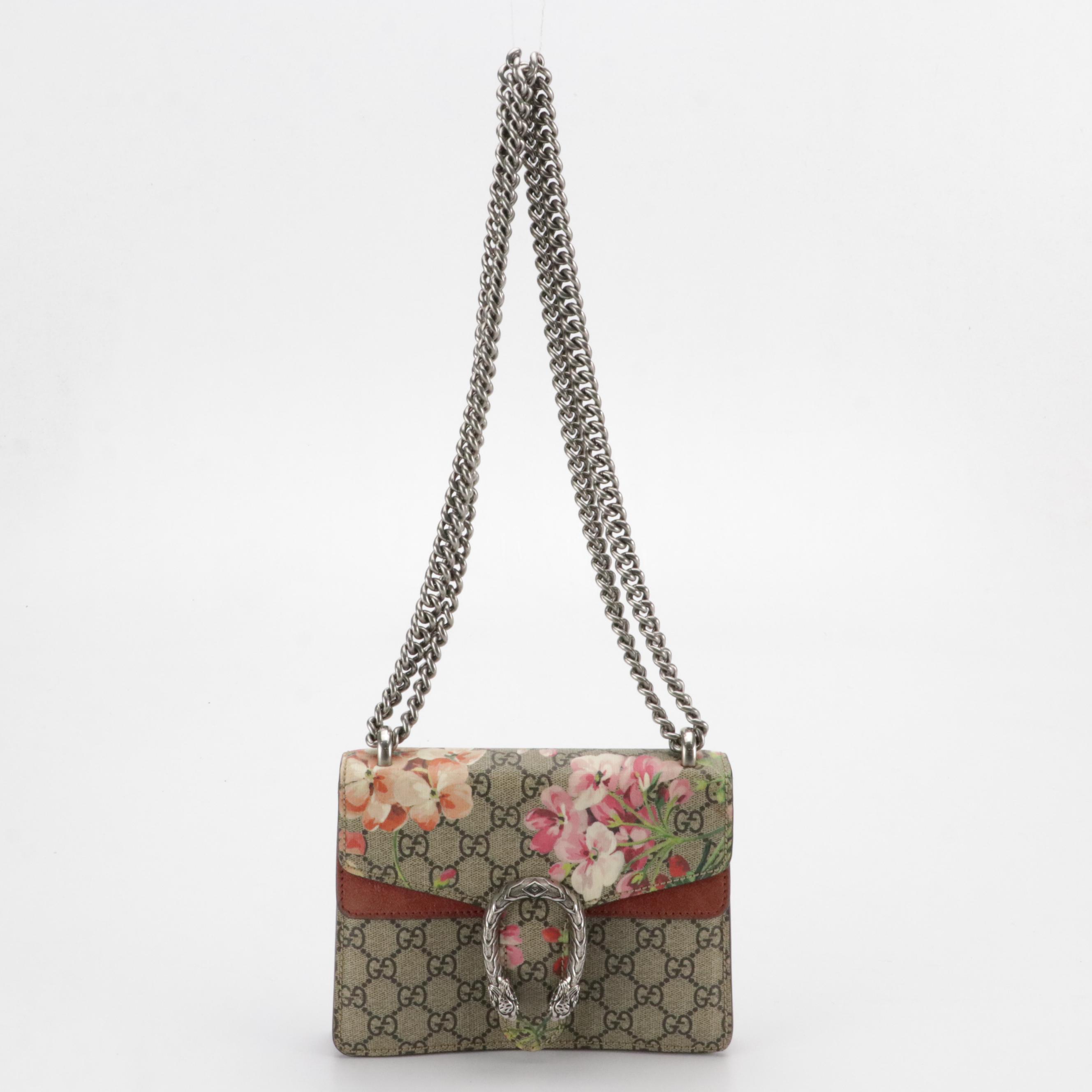 Gucci Dionysus GG Supreme Blooms Mini Shoulder Bag