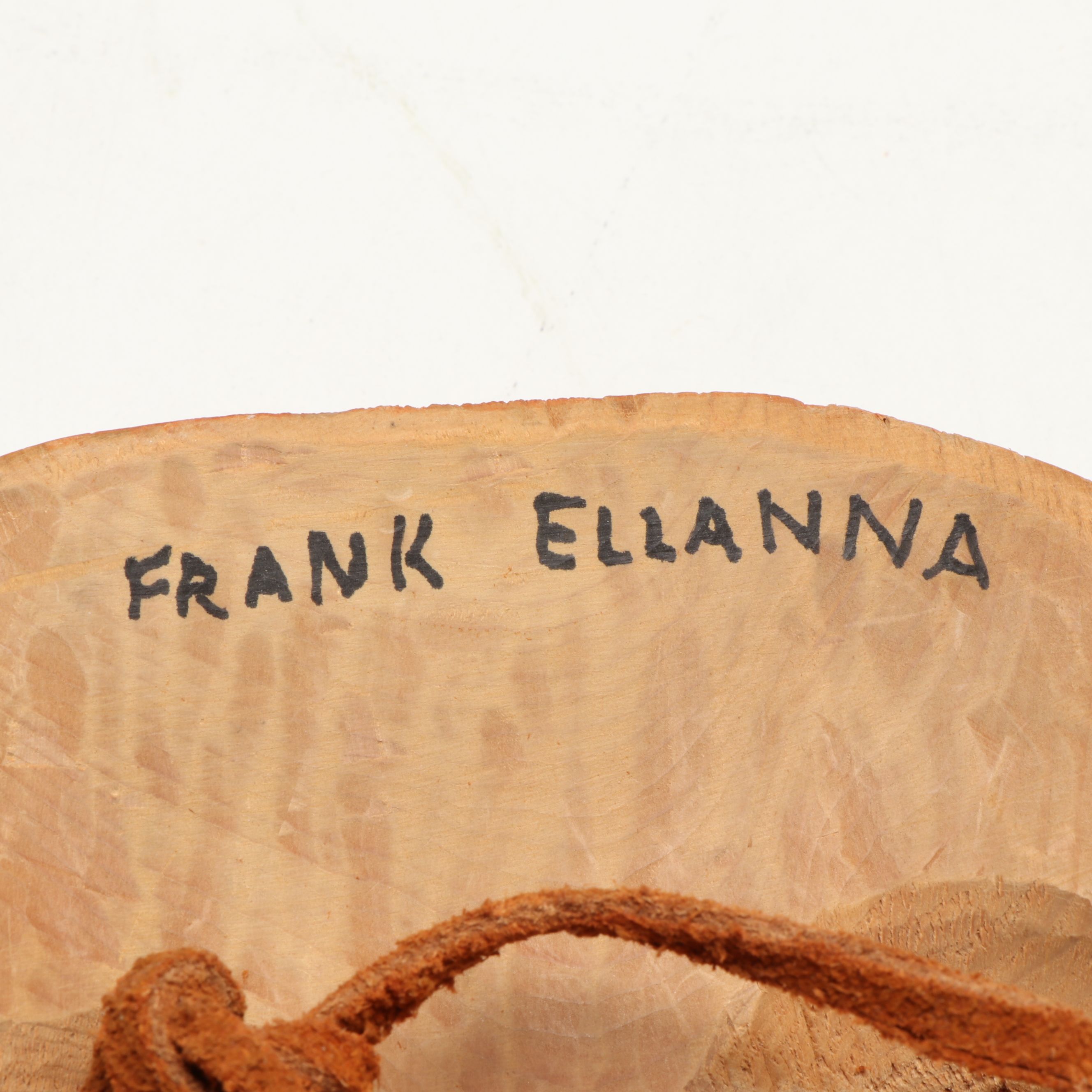 Frank Ellanna Inūpiat Wood and Ivory Walrus Mask, Late 20th Century