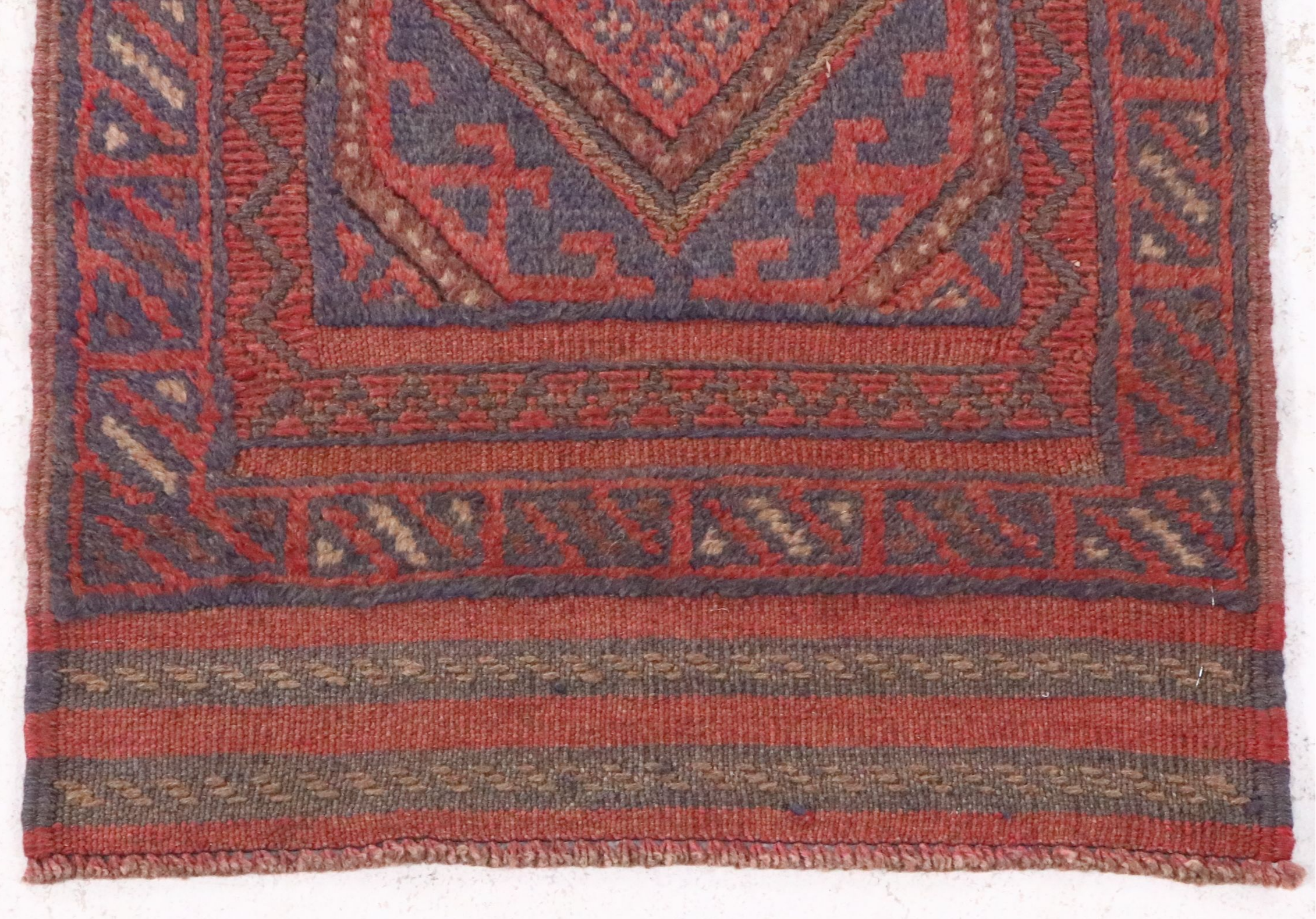 2' x 7'11 Handwoven Afghan Mashwani Carpet Runner