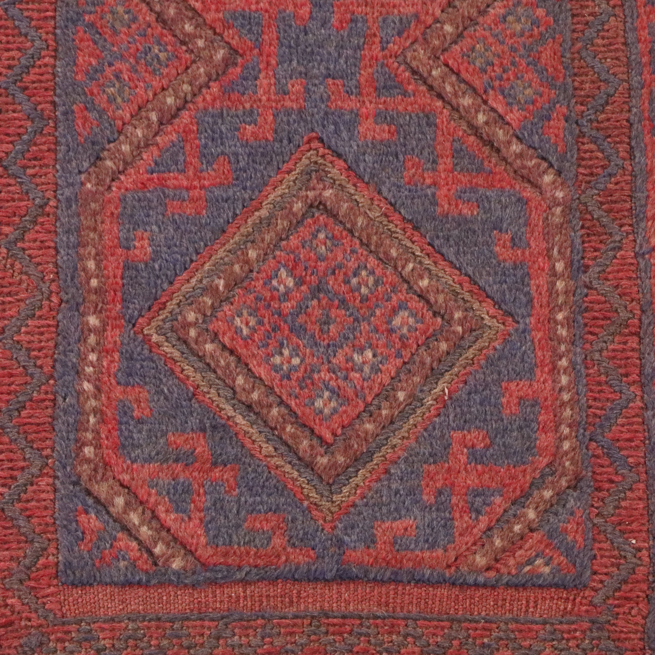 2' x 7'11 Handwoven Afghan Mashwani Carpet Runner