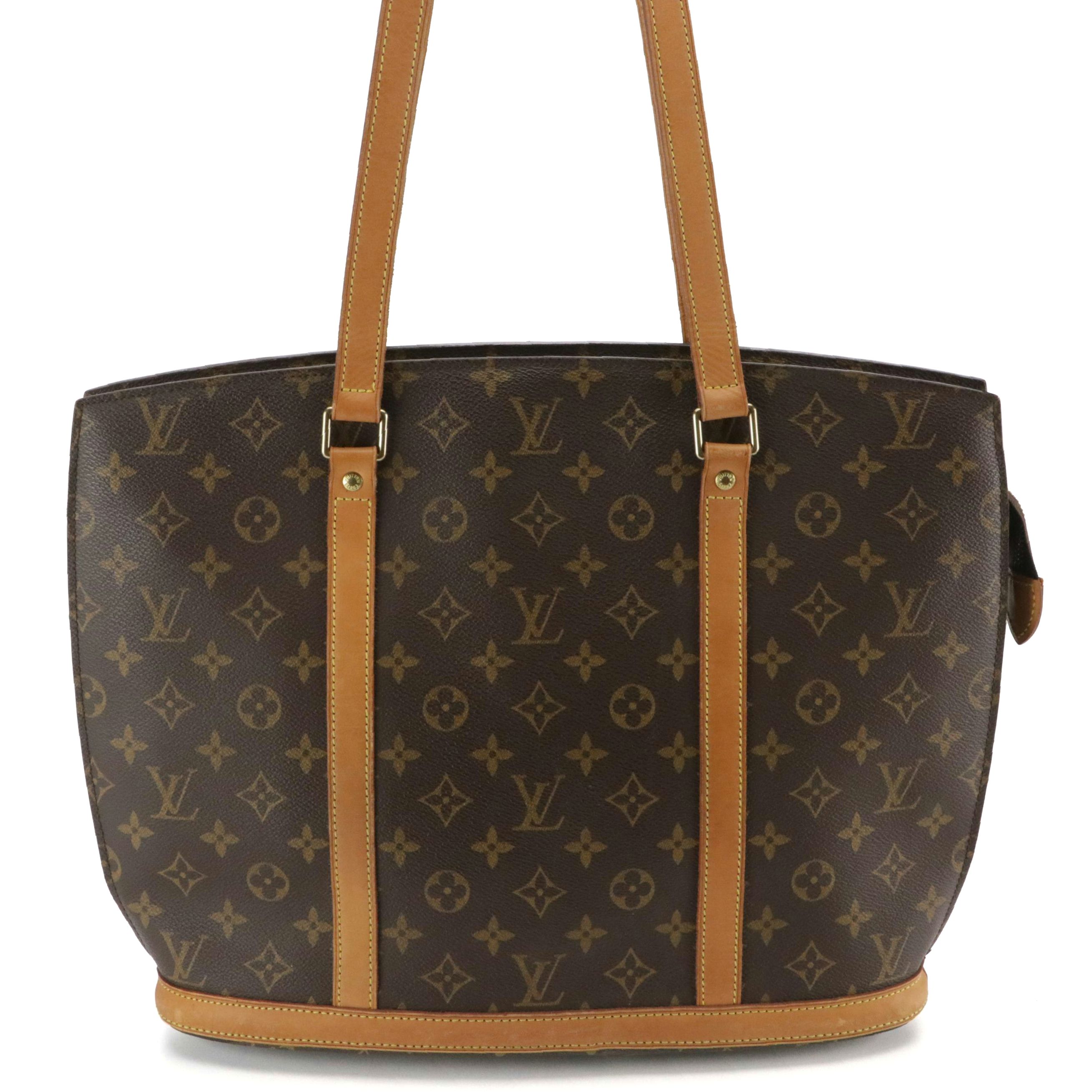 Louis Vuitton Babylone Tote in Monogram Coated Canvas and Vachetta Leather
