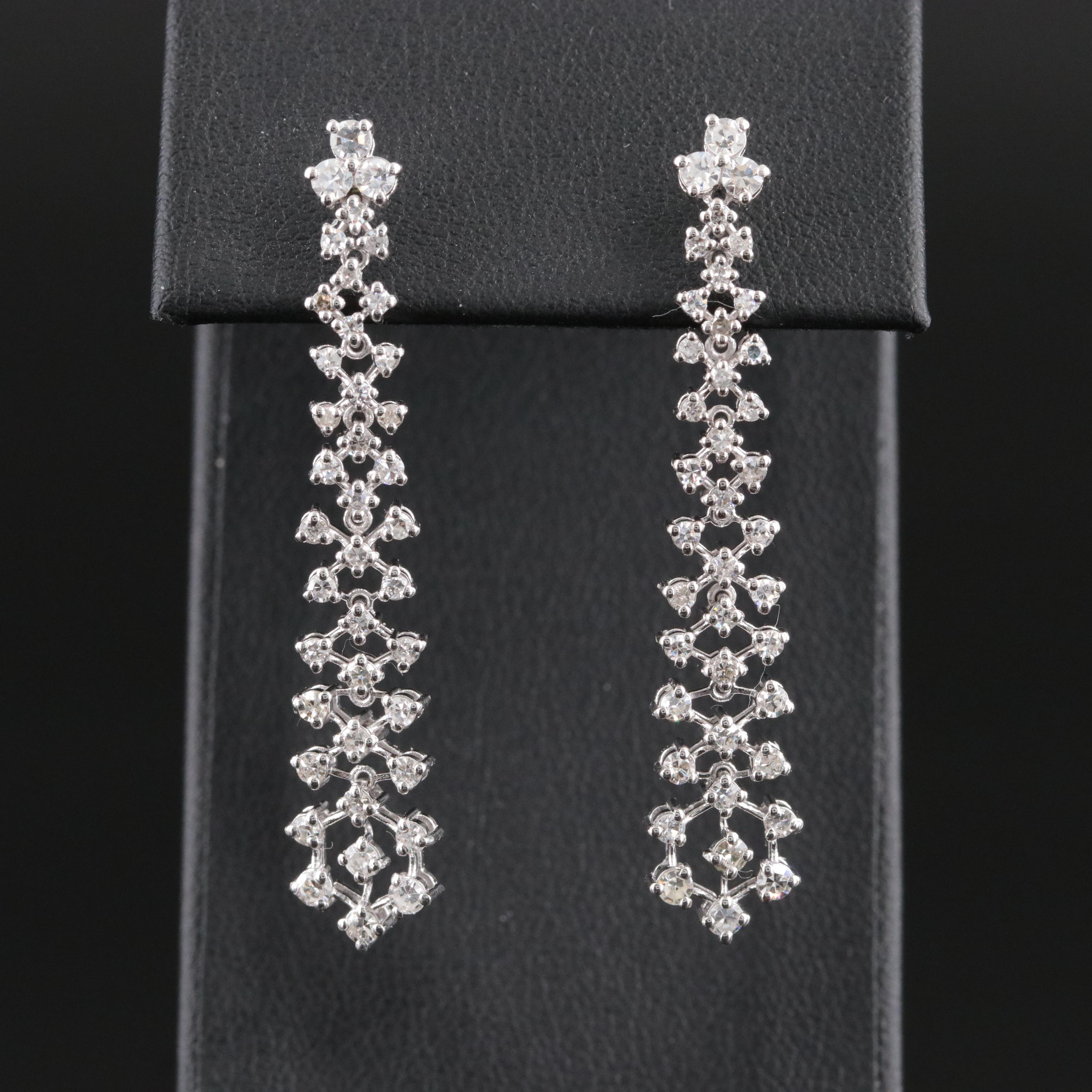 14K 1.47 CTW Diamond Earrings