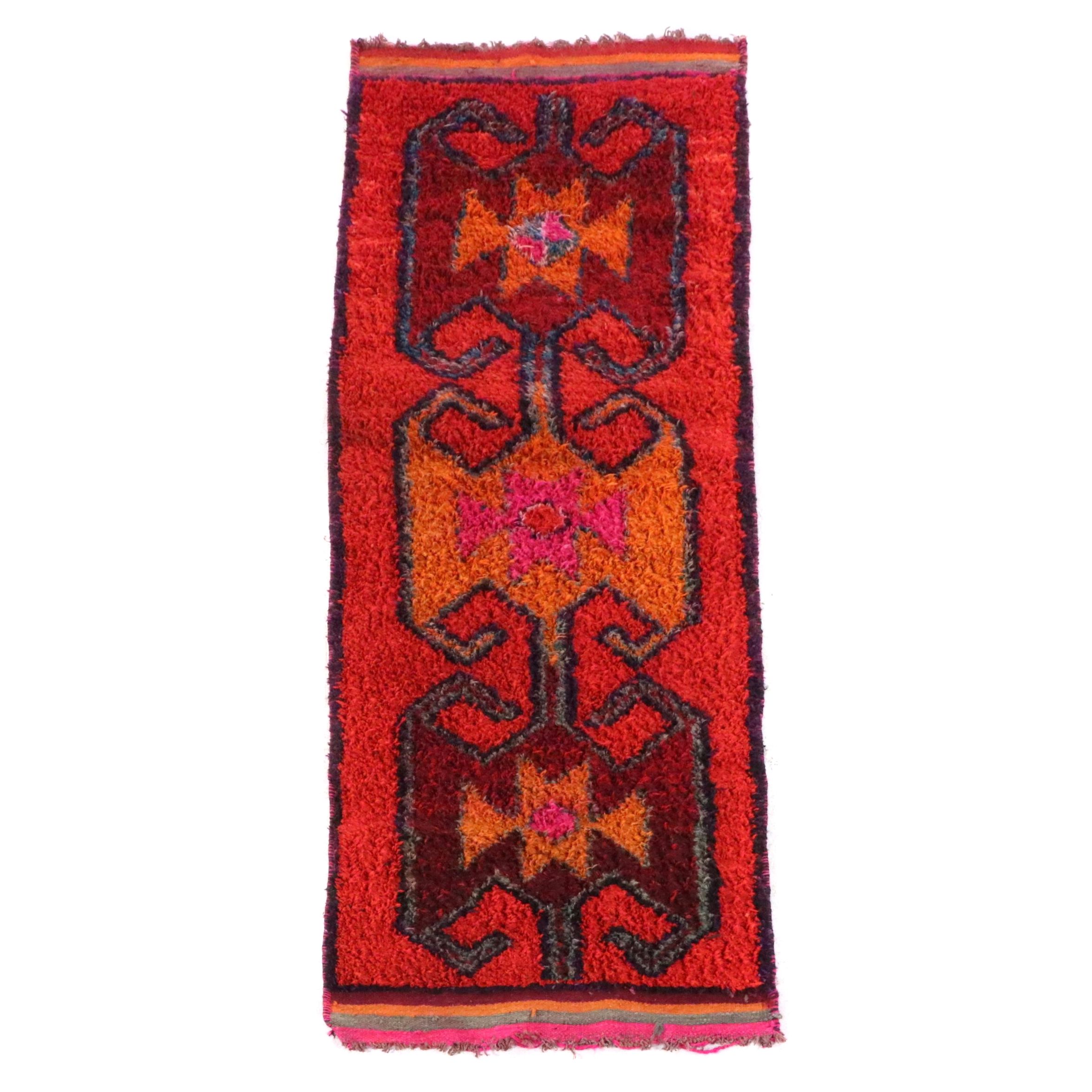 3'2 x 9'7 Hand-Knotted Turkish Village Long Rug