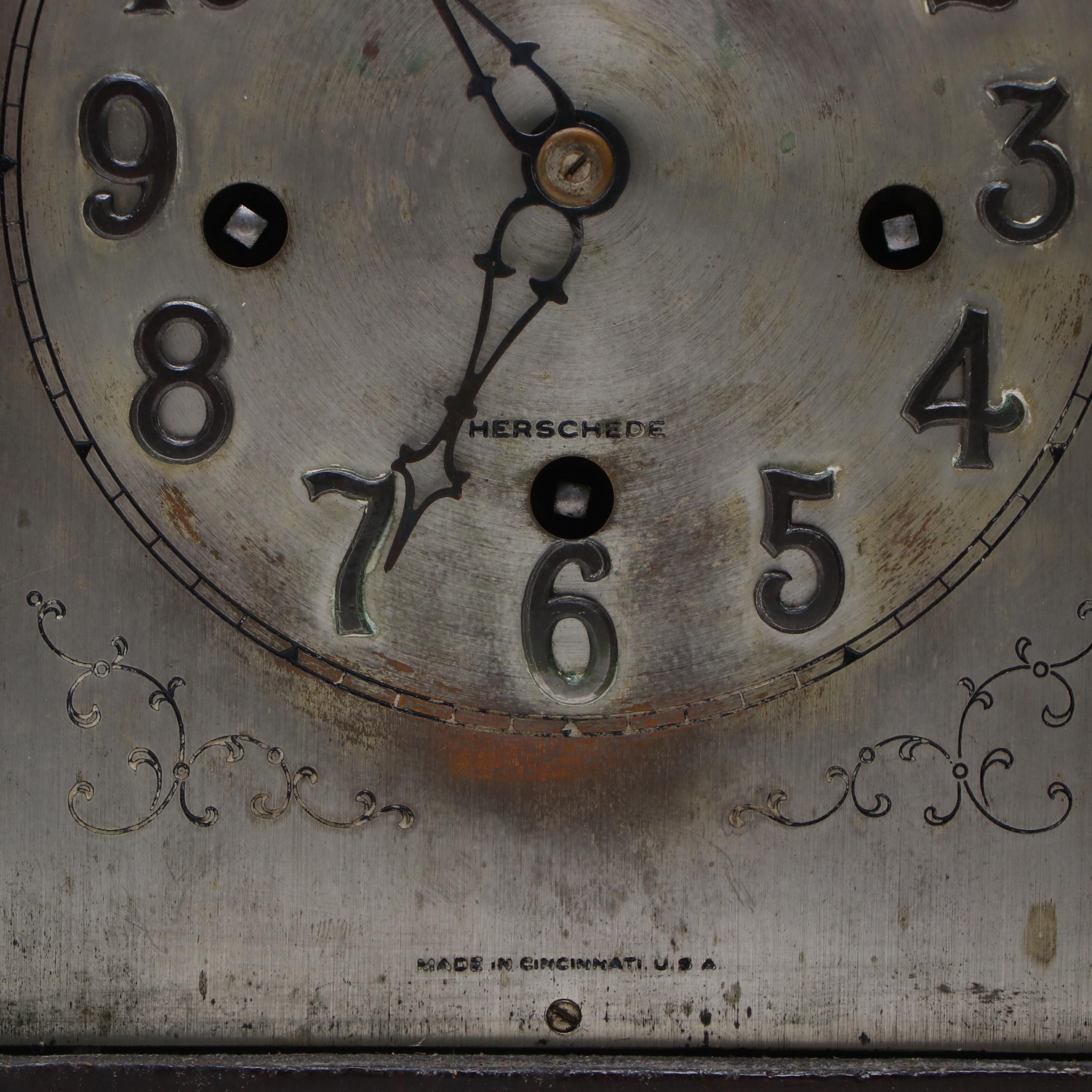 Herschede Hall Wooden Mantel Clock