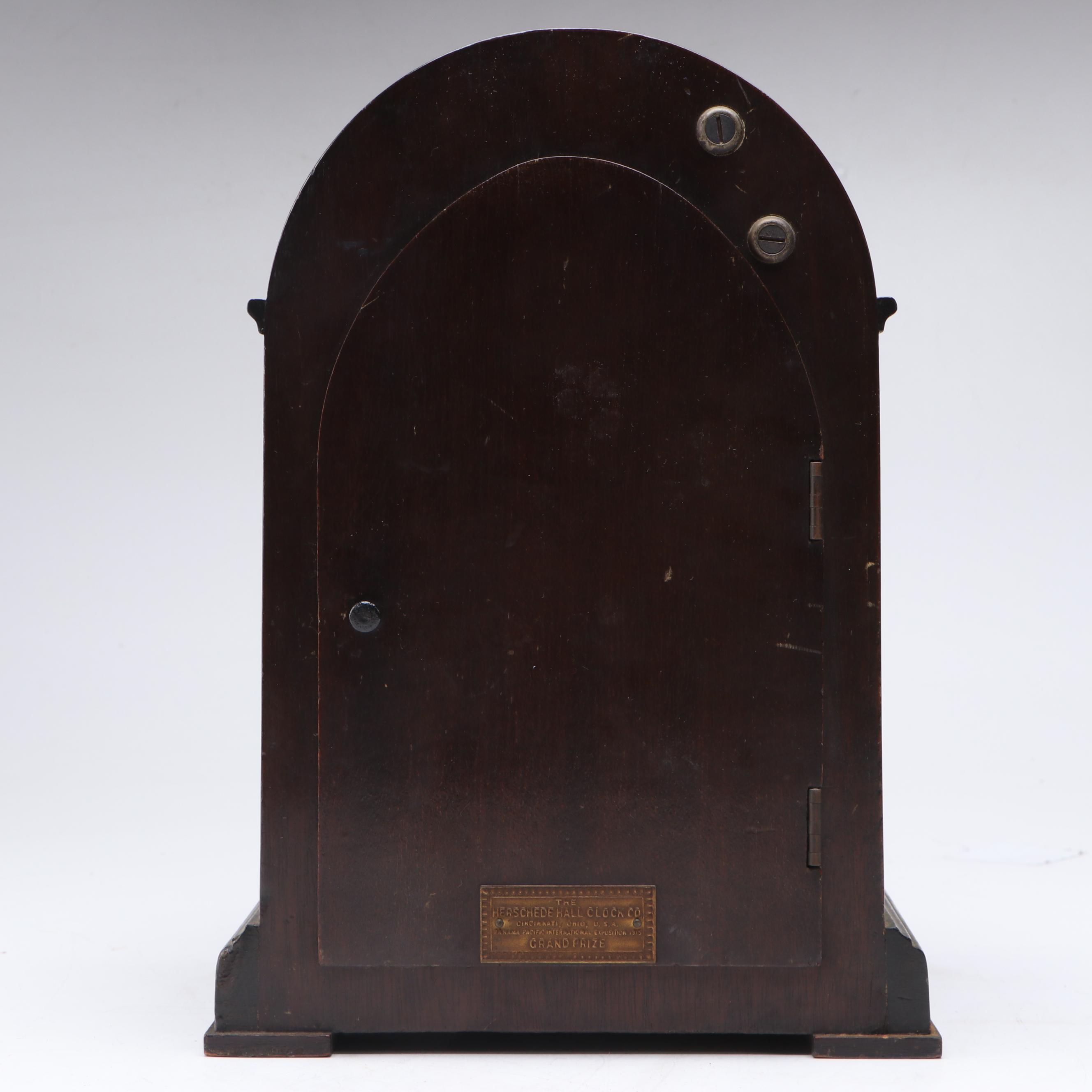 Herschede Hall Wooden Mantel Clock