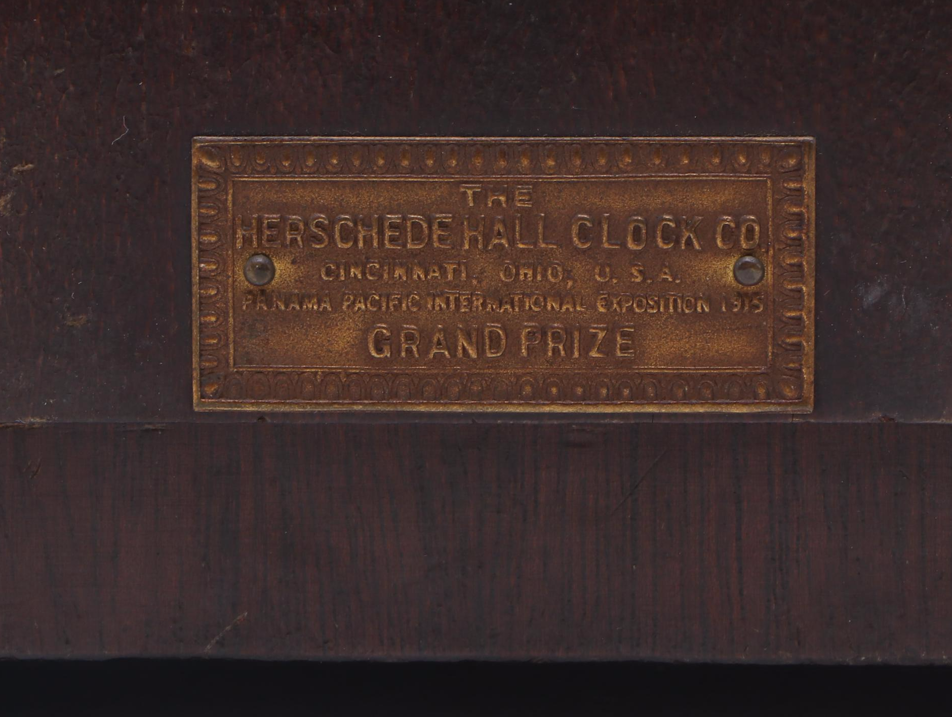 Herschede Hall Wooden Mantel Clock