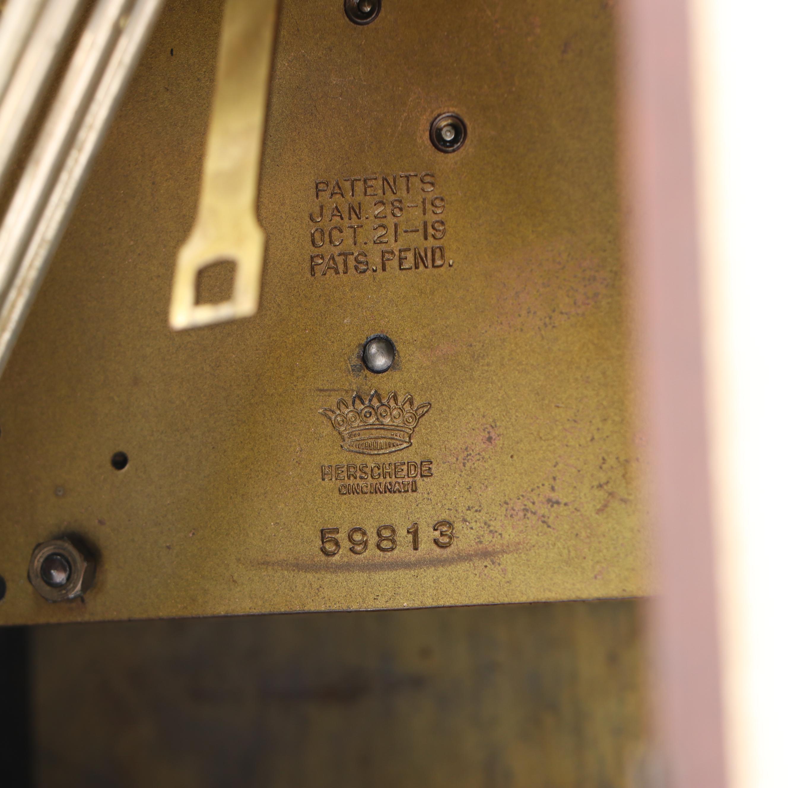 Herschede Hall Wooden Mantel Clock