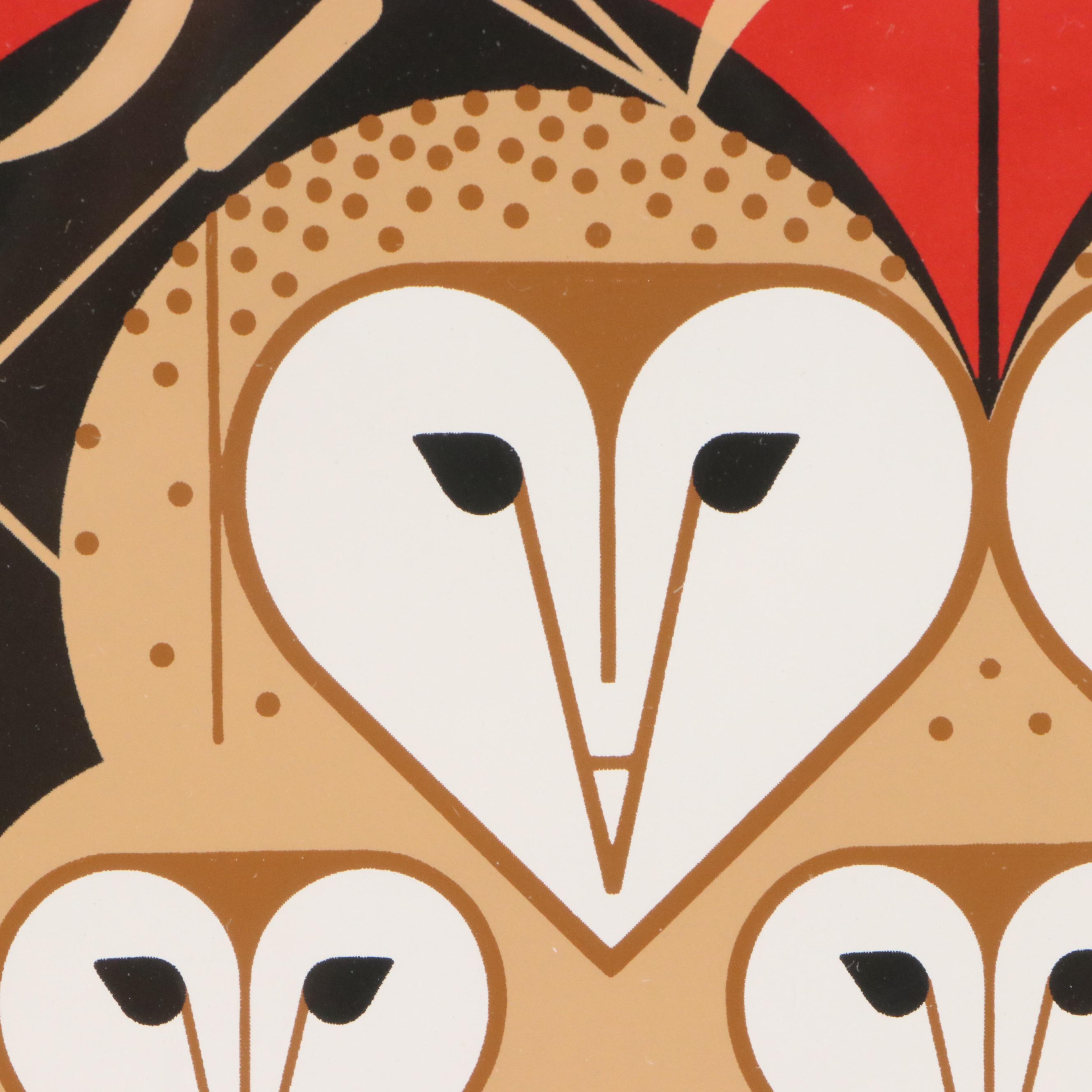 Charley Harper Serigraph "Vowlentine," 1984