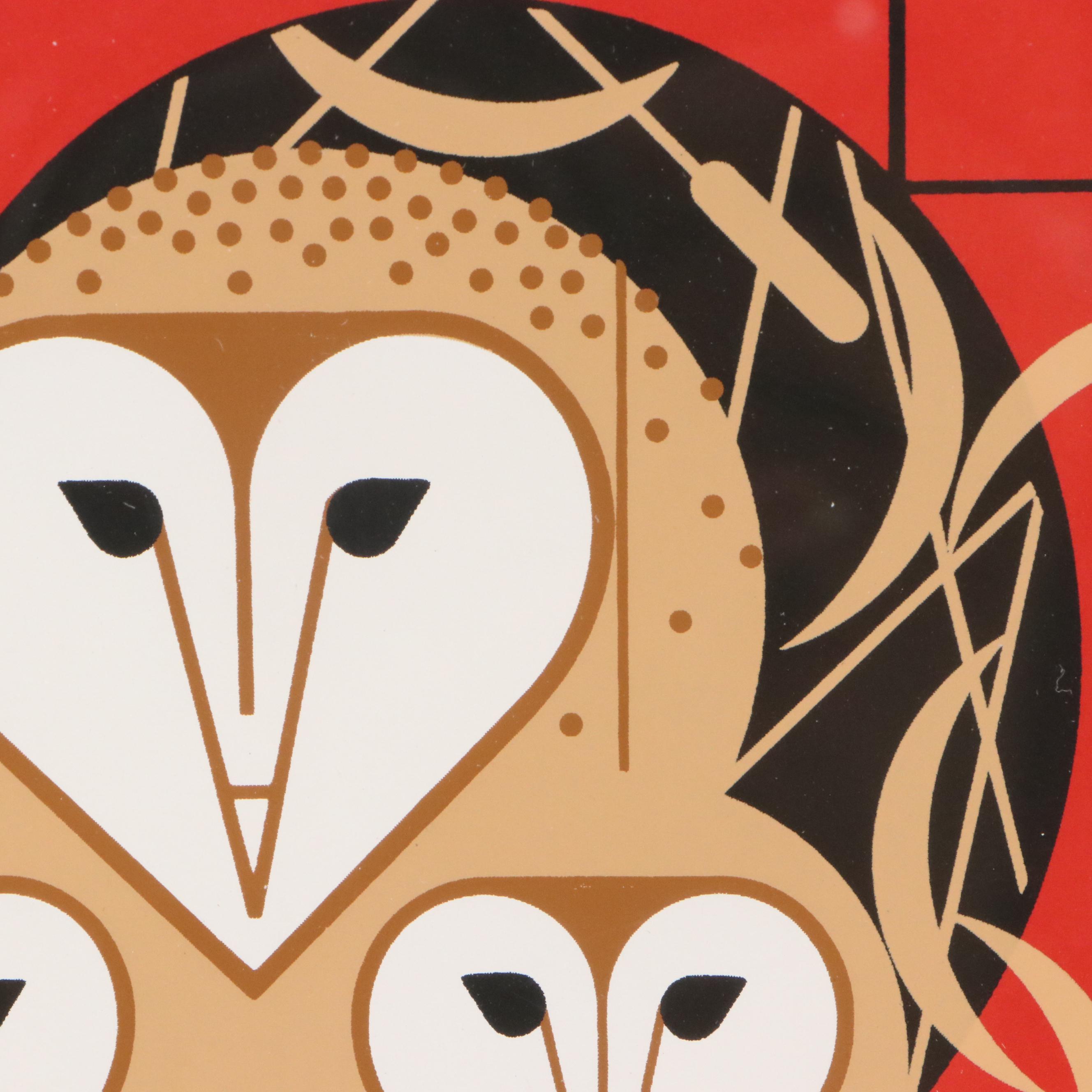 Charley Harper Serigraph "Vowlentine," 1984