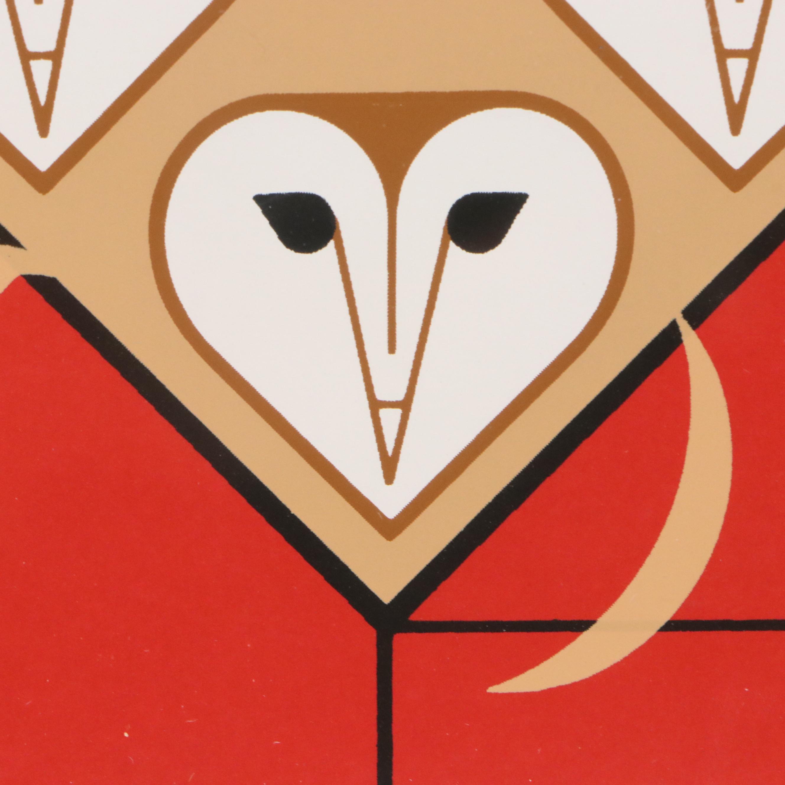 Charley Harper Serigraph "Vowlentine," 1984