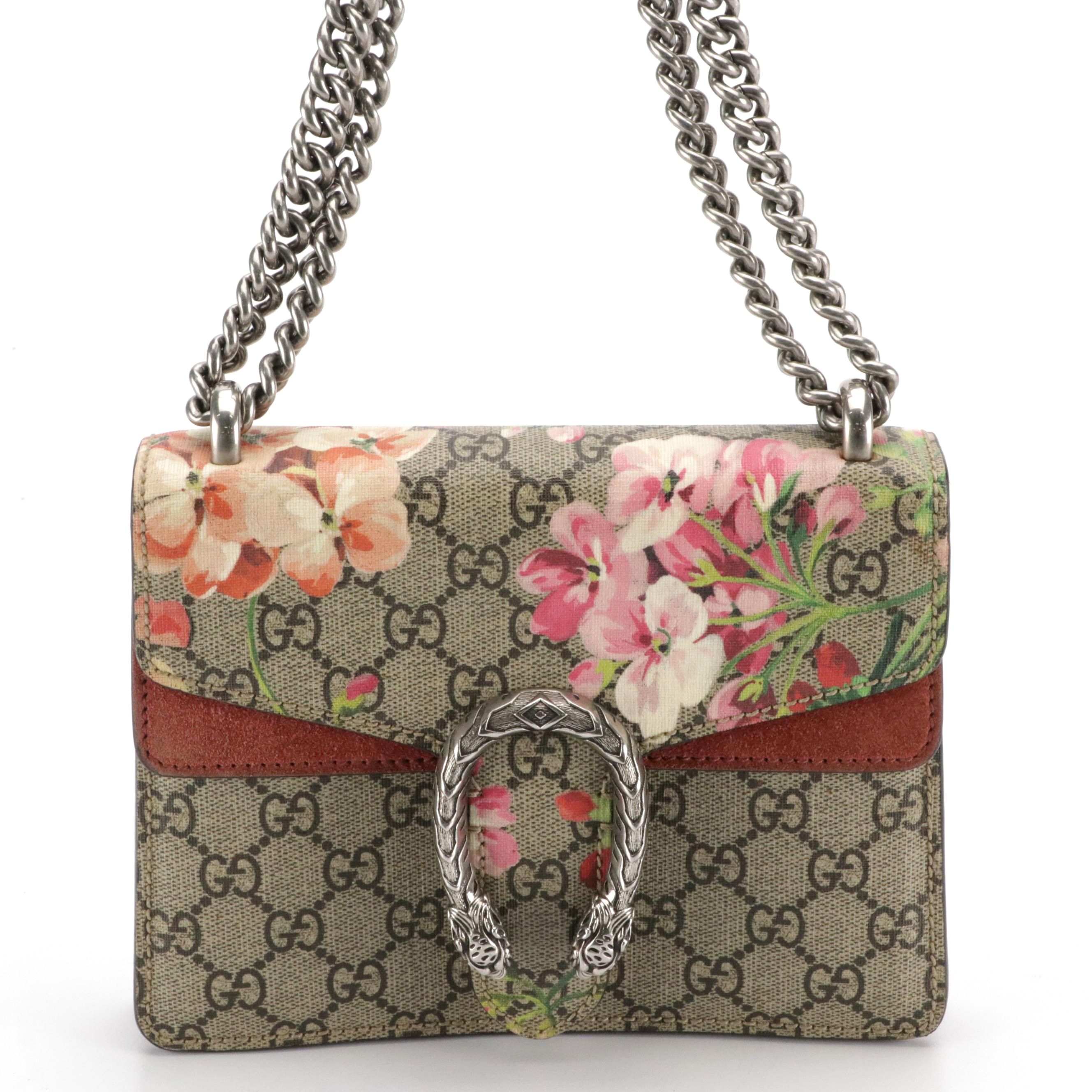 Gucci Dionysus GG Supreme Blooms Mini Shoulder Bag