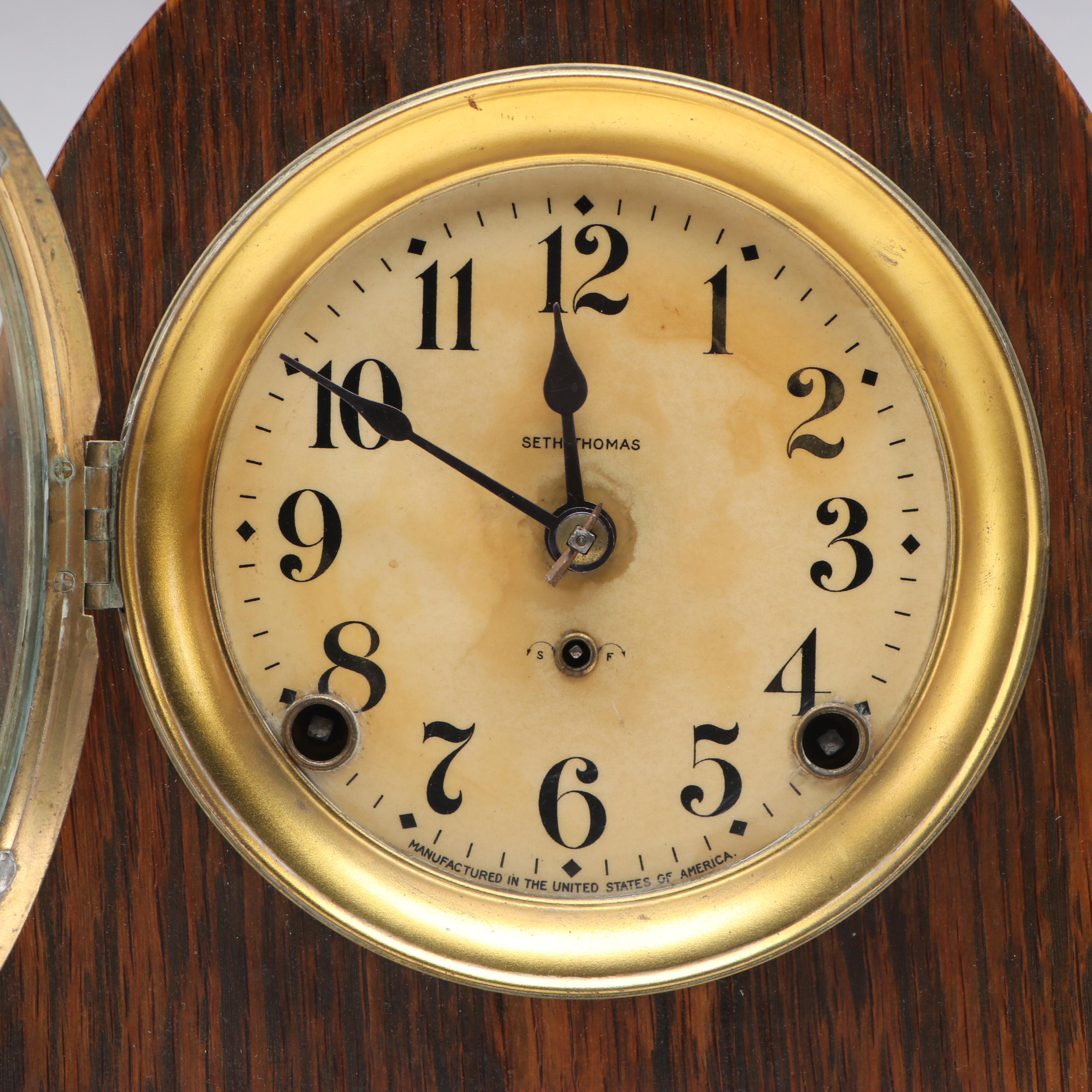 Seth Thomas Wooden Mantel Clock