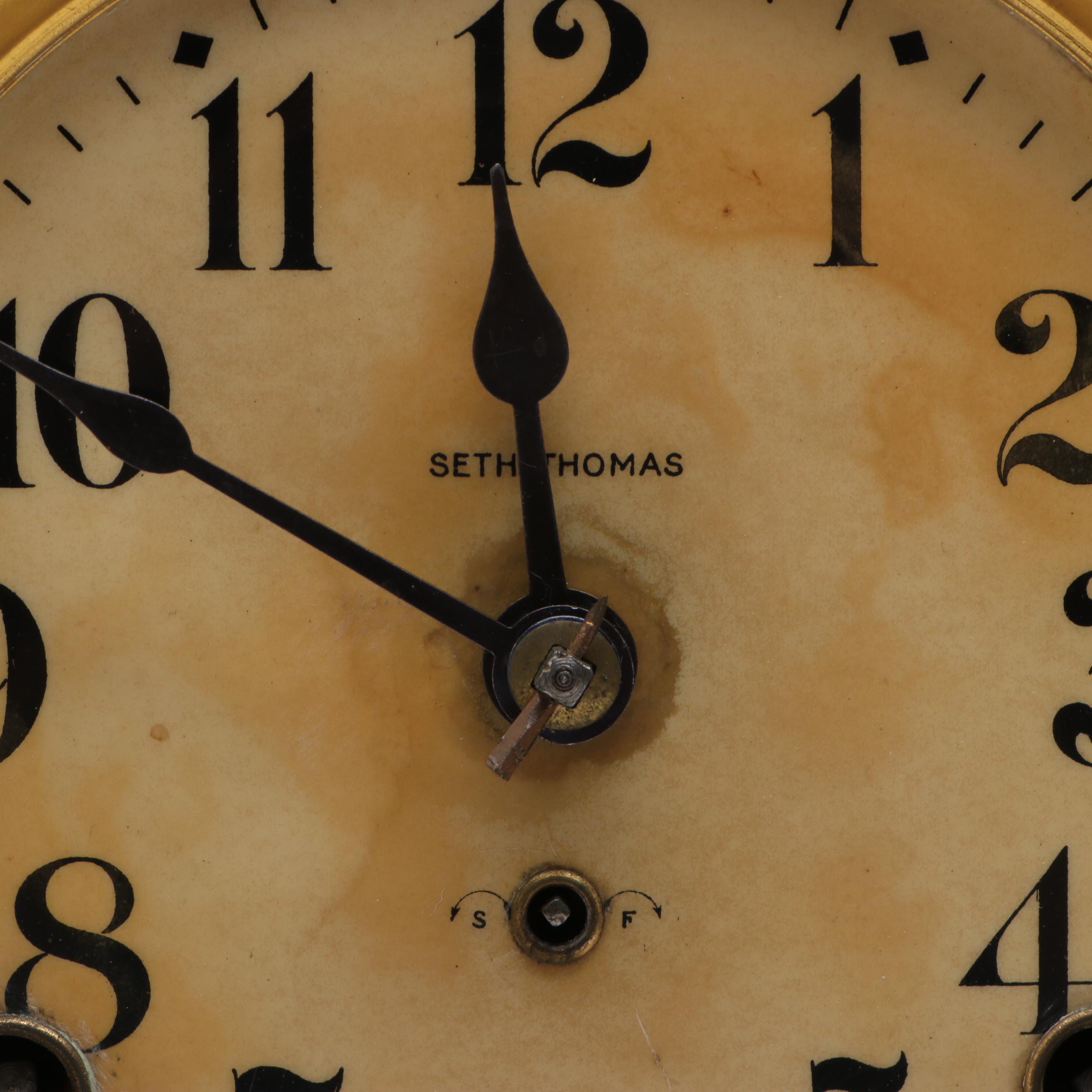 Seth Thomas Wooden Mantel Clock