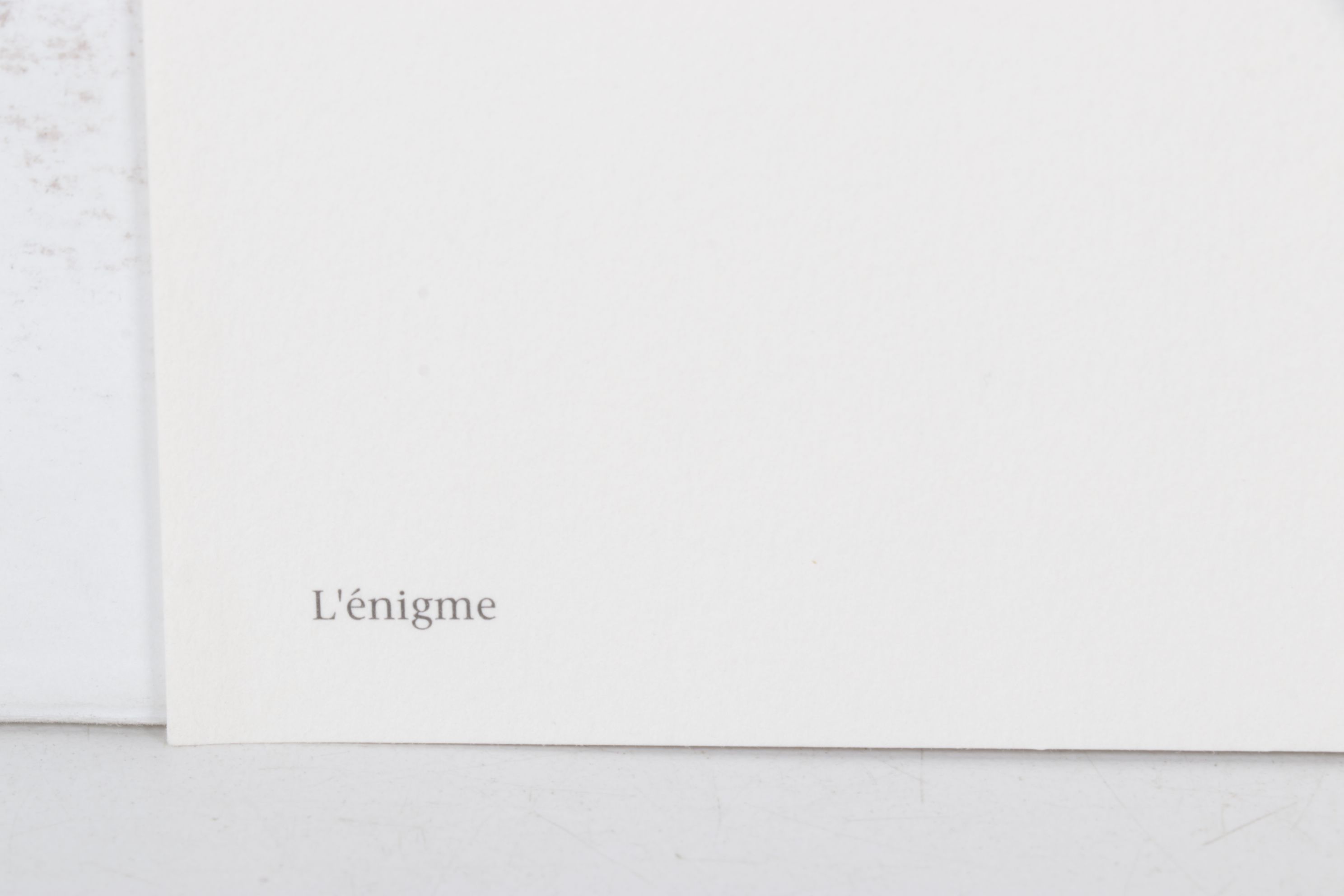 Stéphanie Barba Photogravure "L'énigme" from "Le Sacre du Printemps"