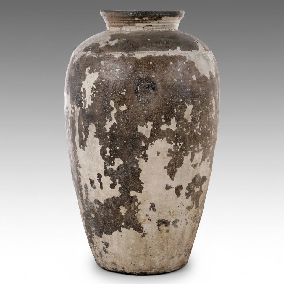 Mediterranean Style Ceramic Storage Jar