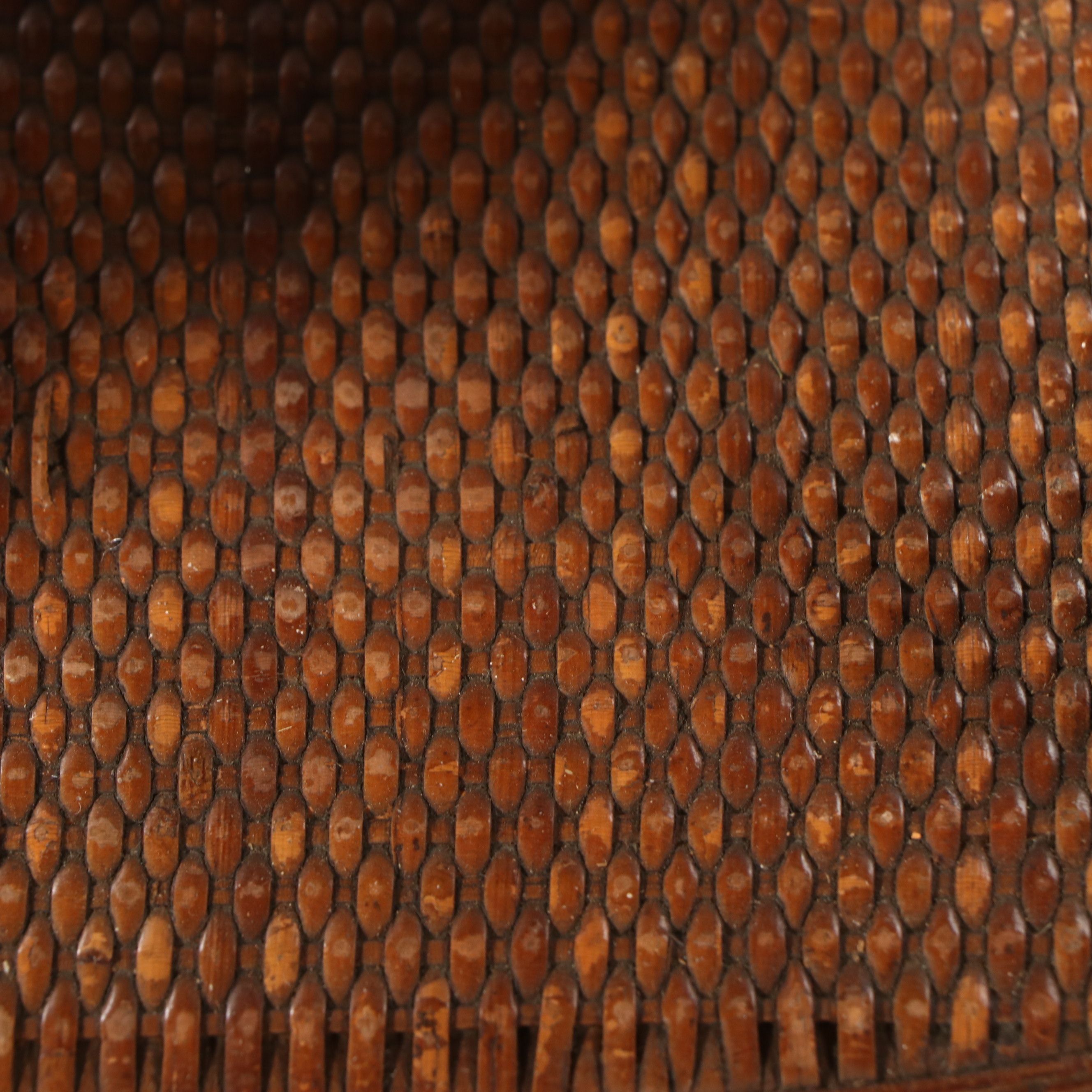 Late Victorian Paper Rush Wicker Child's Rocking Chair with Woven Cane Seat