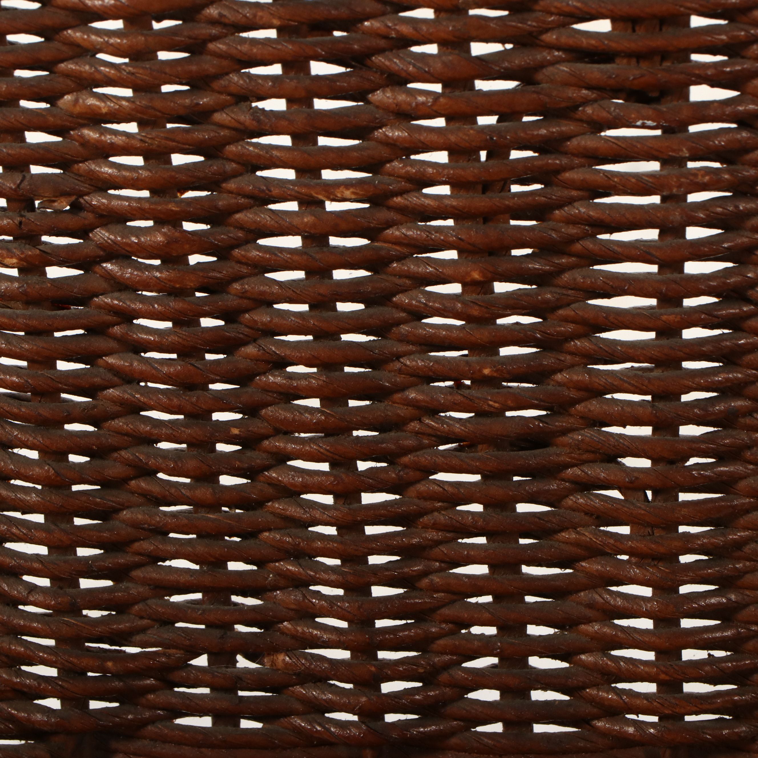 Late Victorian Paper Rush Wicker Child's Rocking Chair with Woven Cane Seat