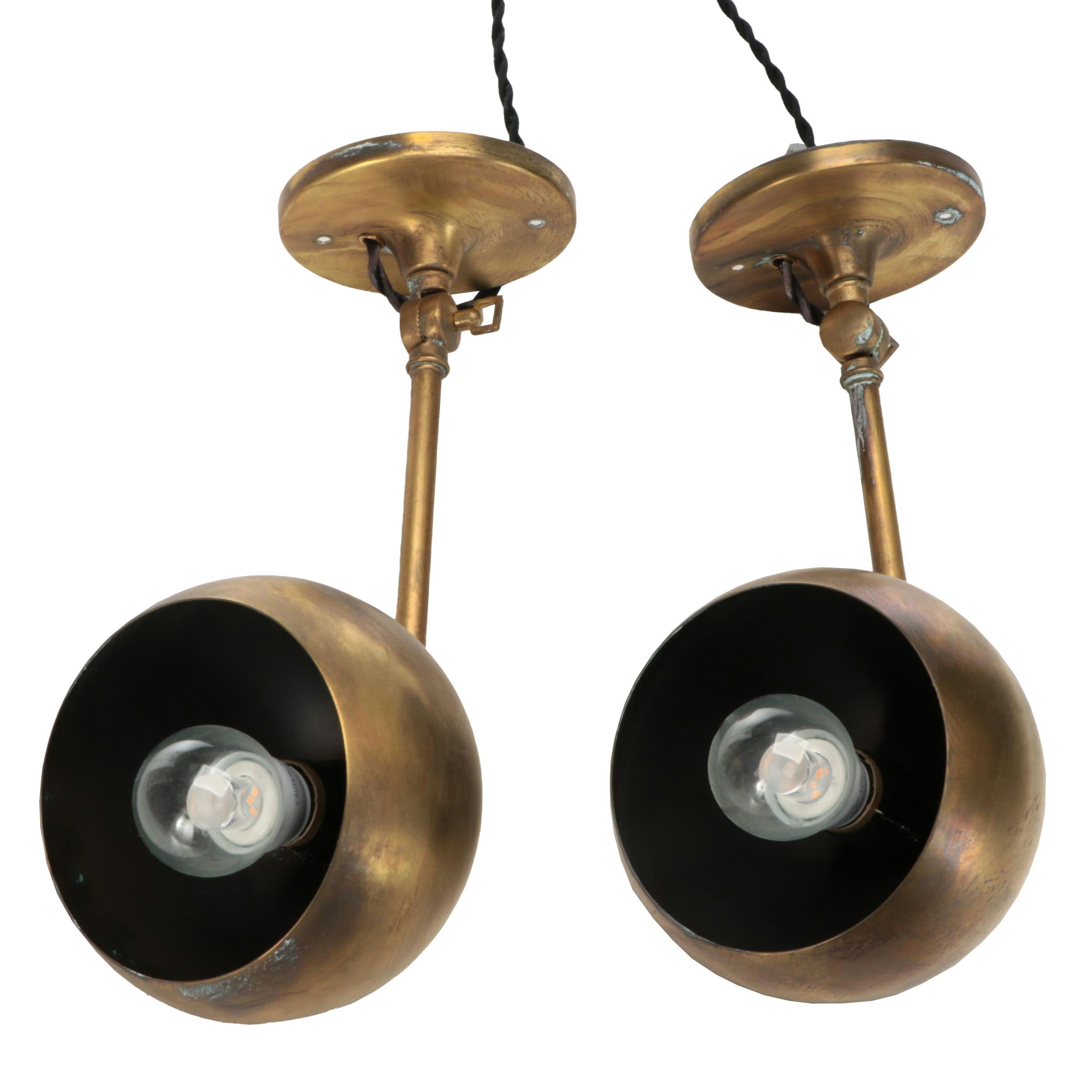 Schoolhouse Electric & Supply Co. Brass Finish Eyeball Wall Sconces