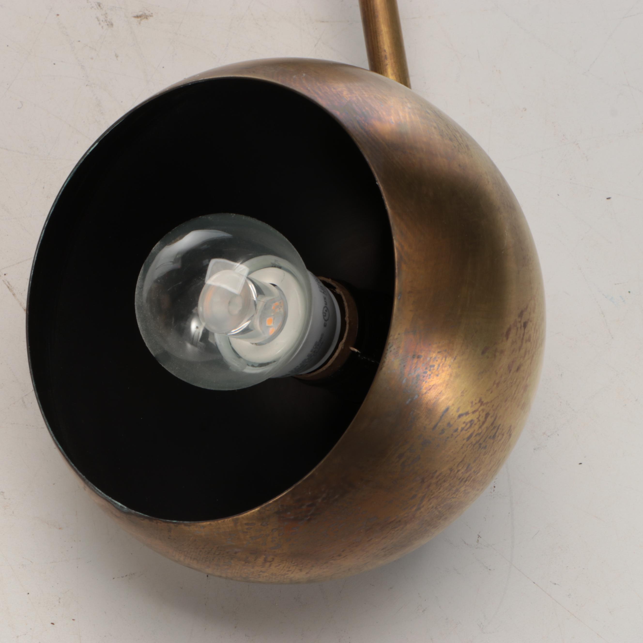Schoolhouse Electric & Supply Co. Brass Finish Eyeball Wall Sconces