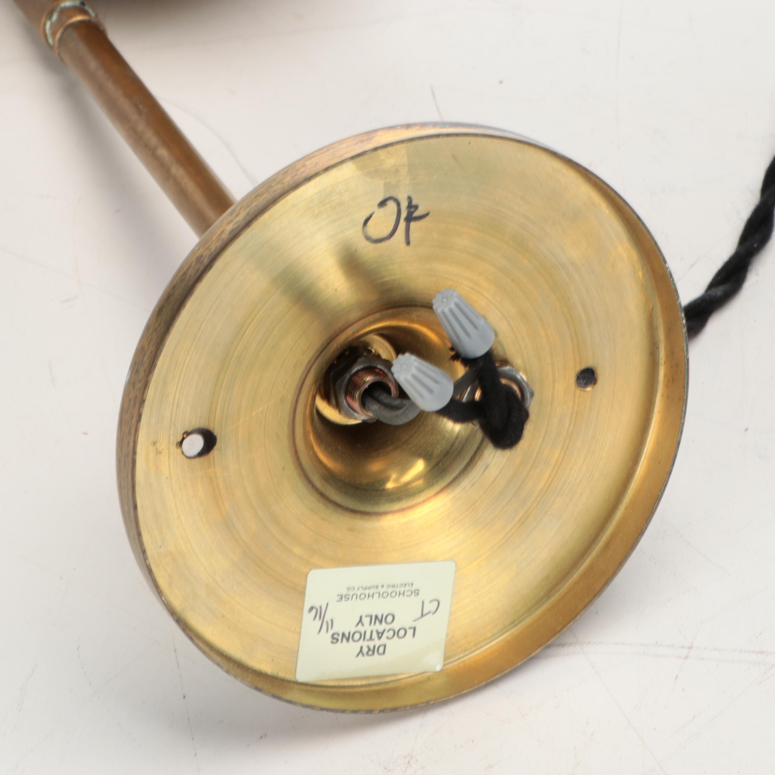 Schoolhouse Electric & Supply Co. Brass Finish Eyeball Wall Sconces