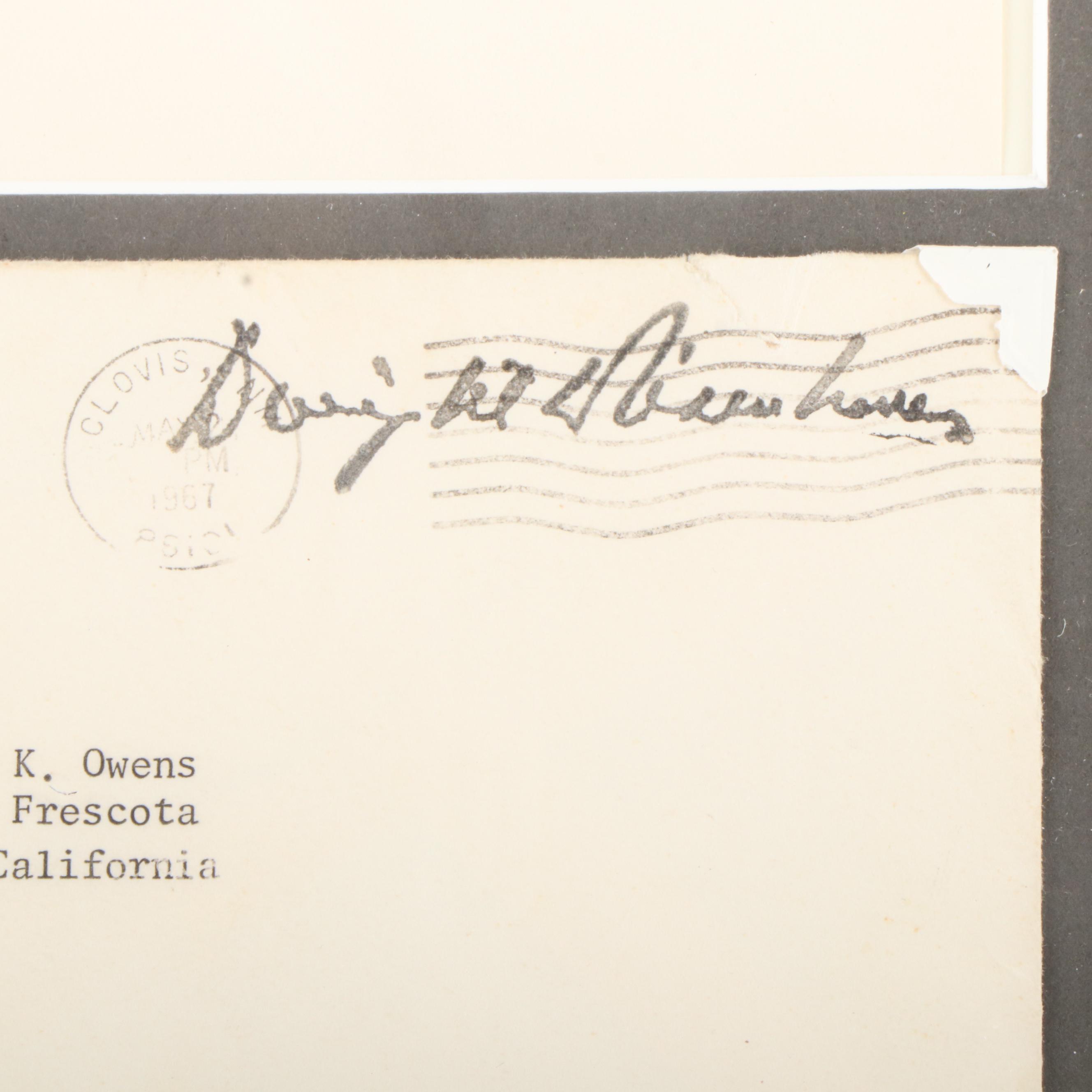 Dwight D. Eisenhower Signed Letter with Display