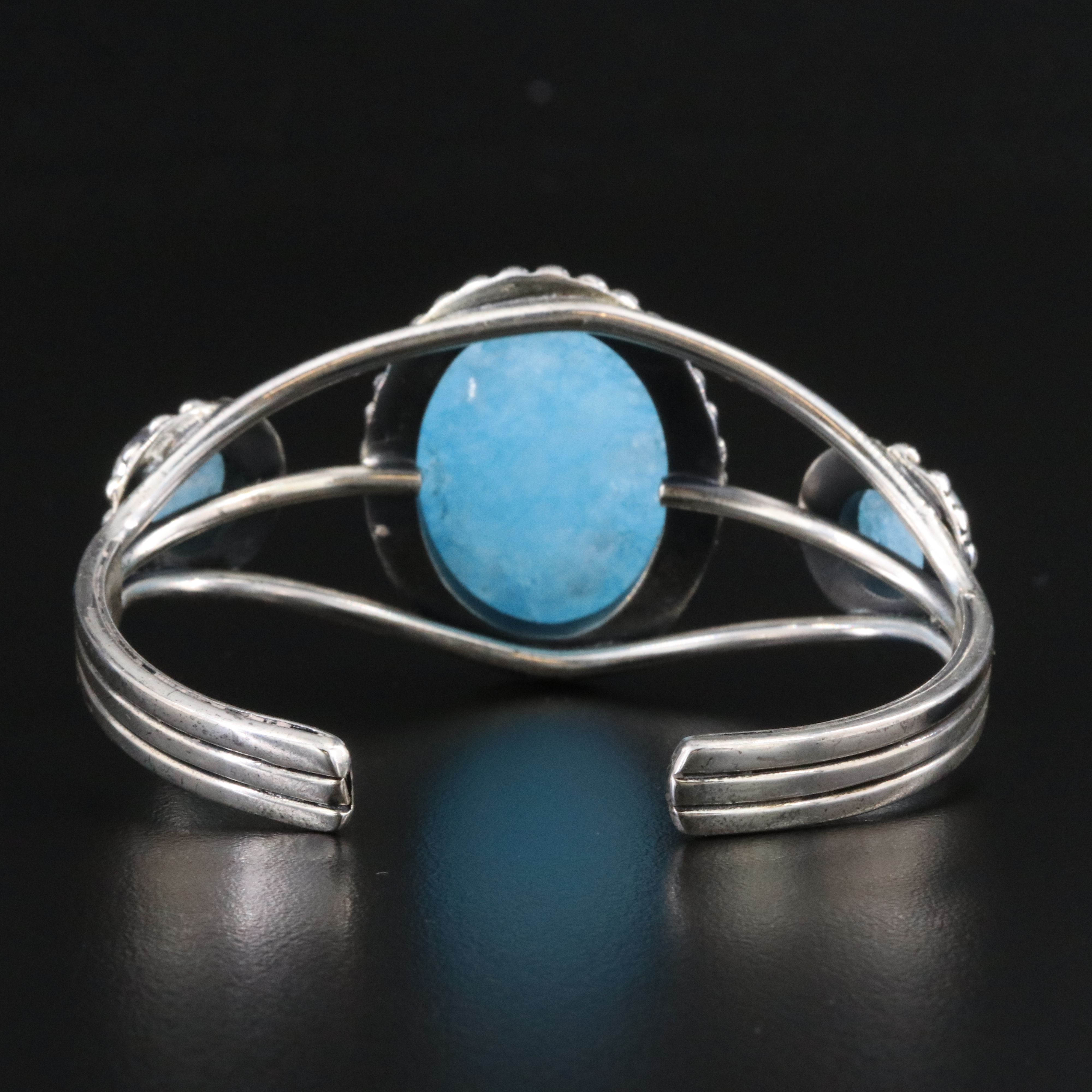 Sterling Quartz Cuff Bracelet