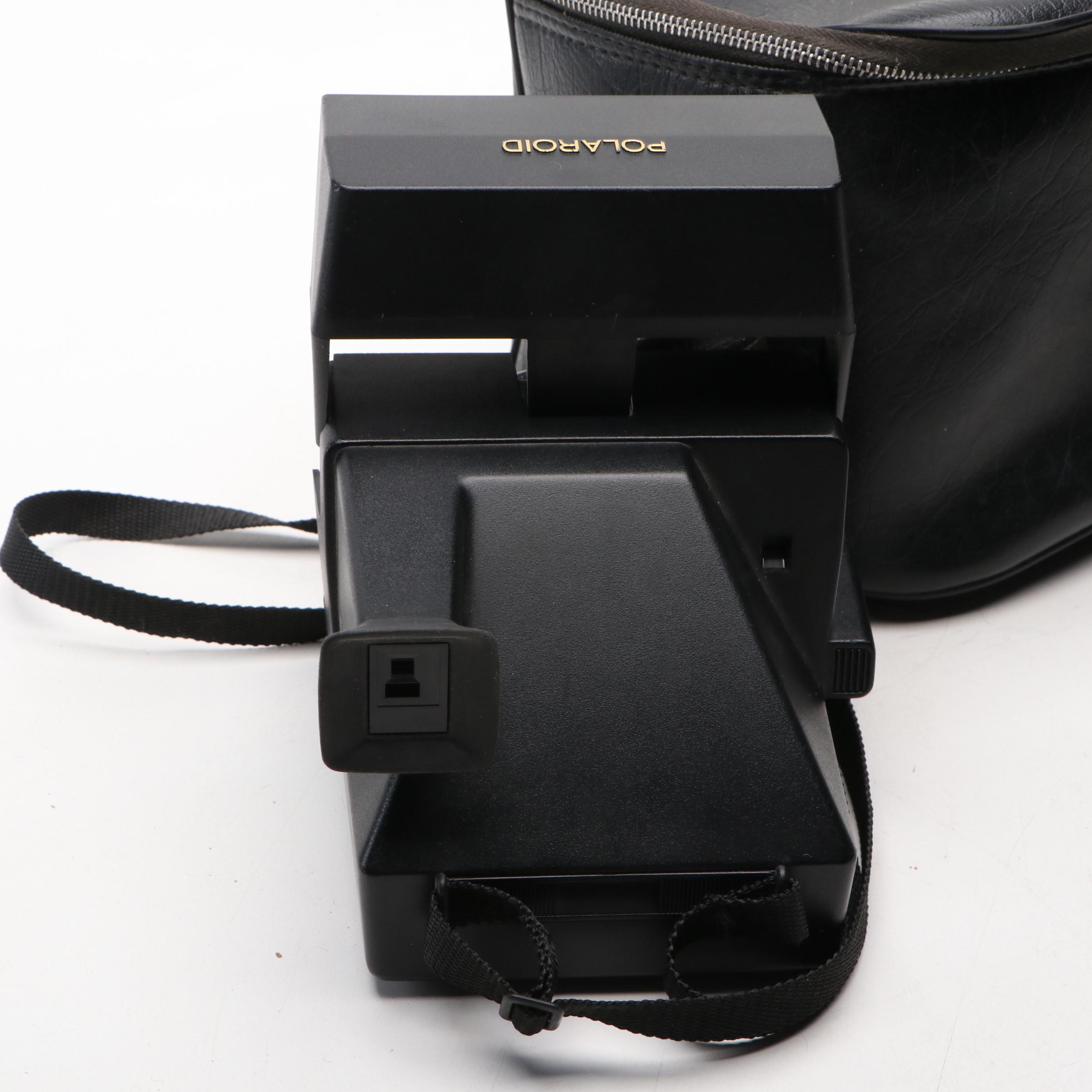 Autofocus 660, Sun 600 Polaroid Cameras, Agfa 2008 and Vivitar Series 1 Lens