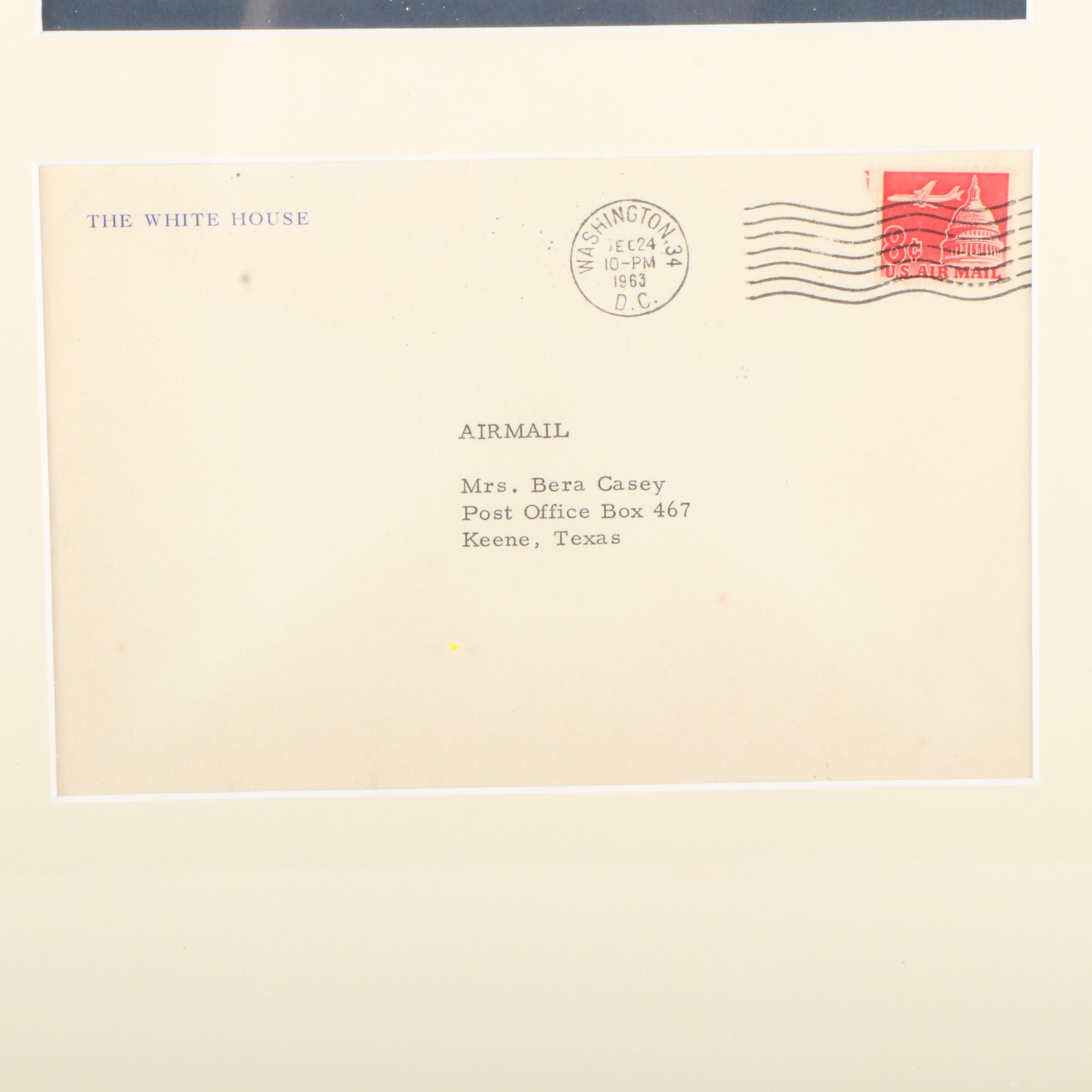 Lyndon B. Johnson Autopen Signed Political Letter with Display