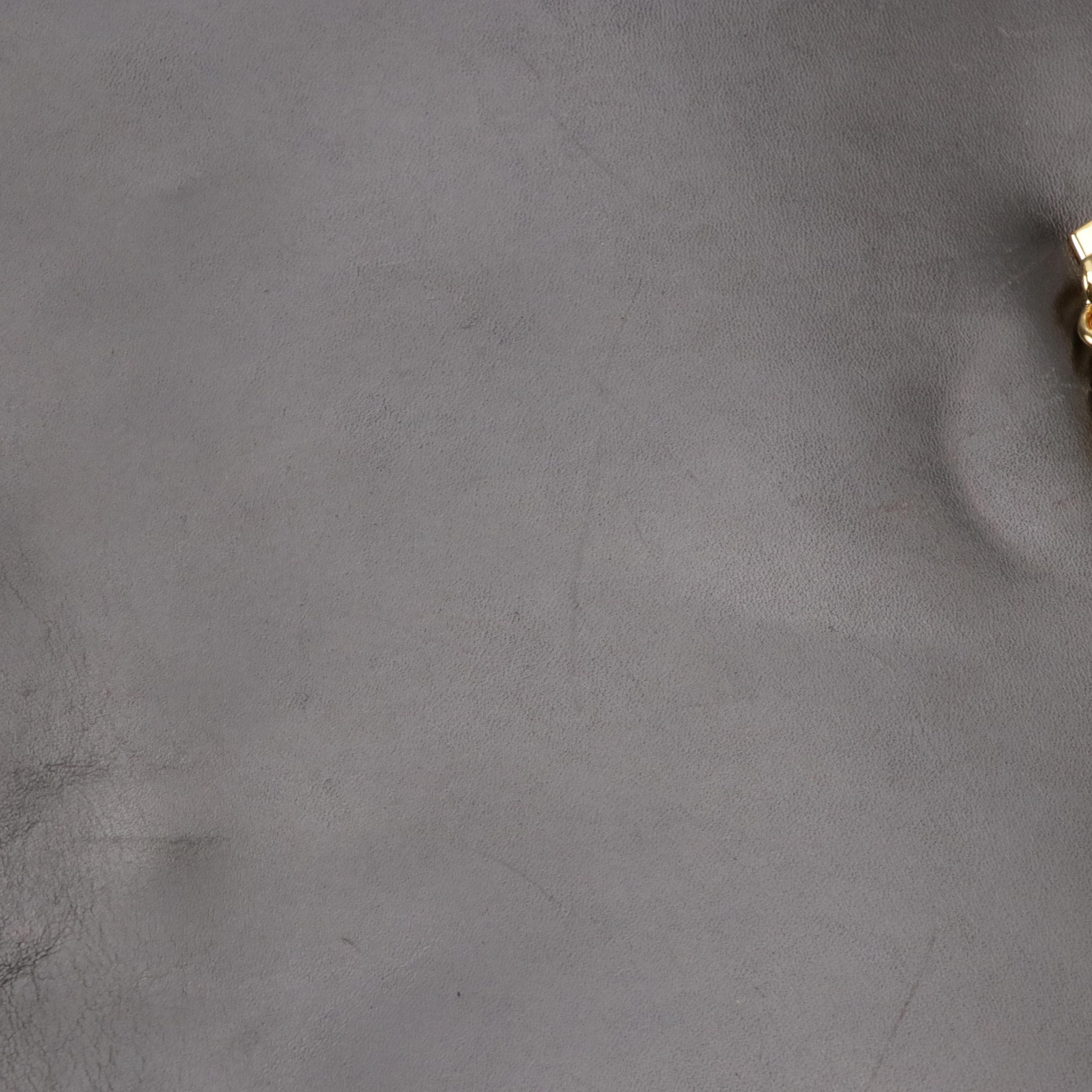 Salvatore Ferragamo Gancini Closure Chain Link Crossbody in Dark Brown Leather