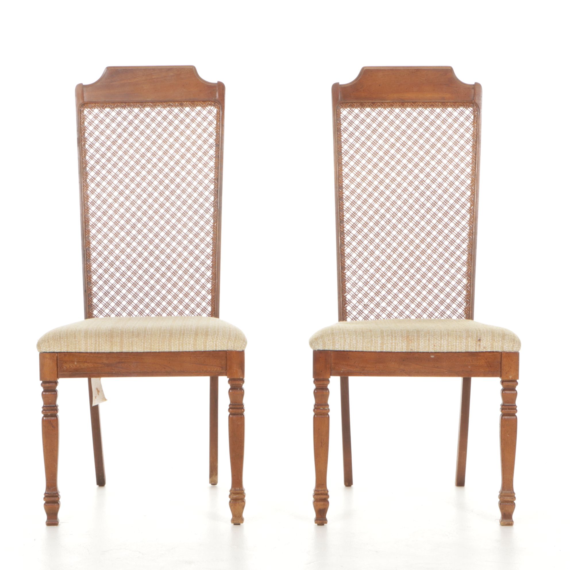 Pair of Singer Cane-Back Dining Chairs