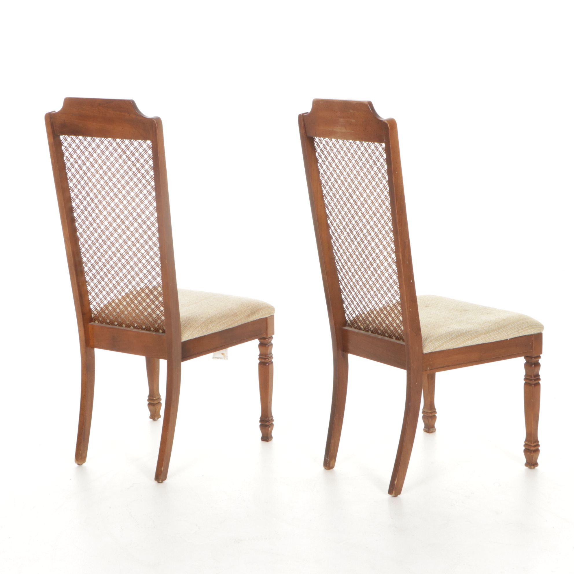 Pair of Singer Cane-Back Dining Chairs