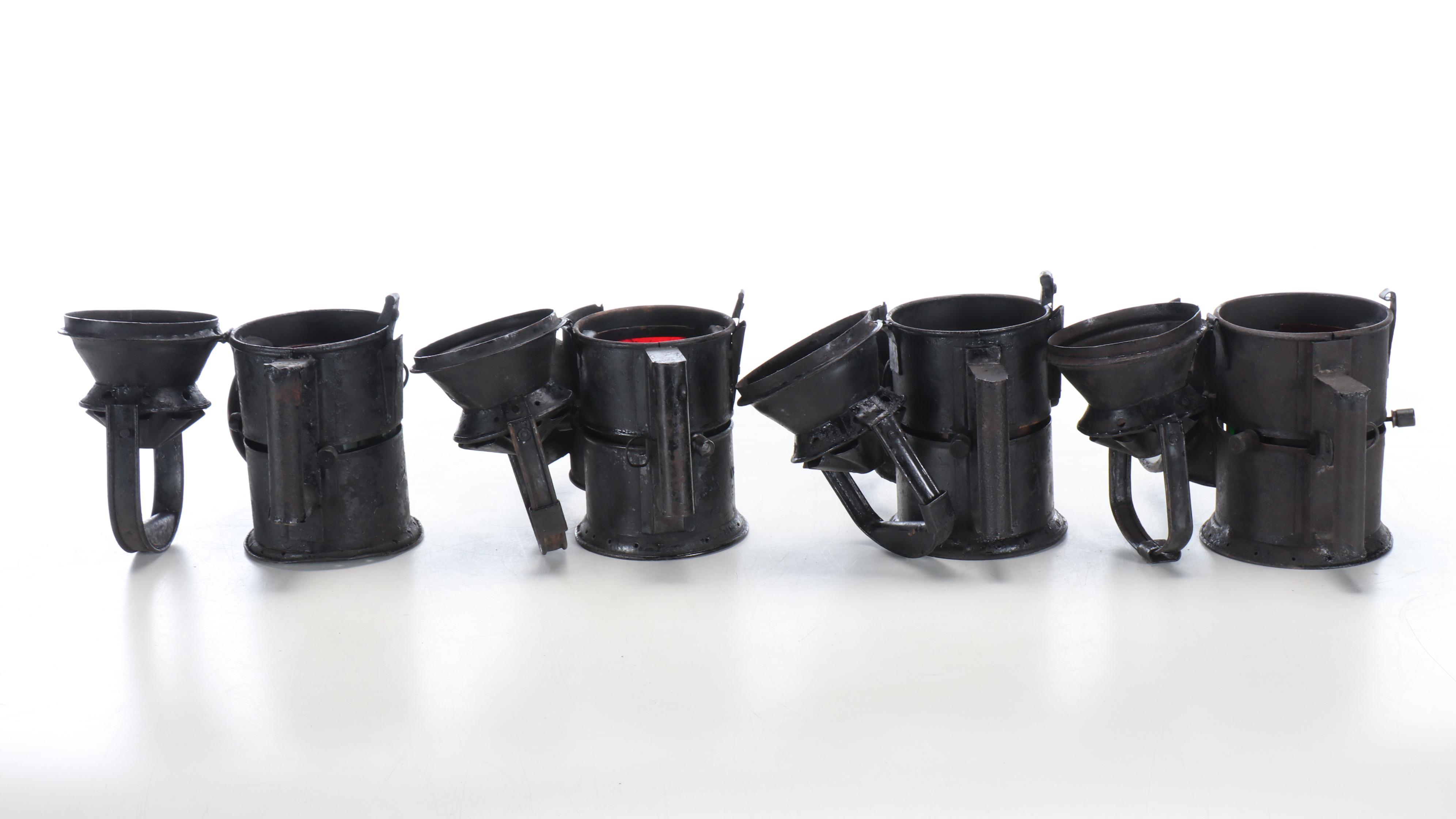 Set of Four Railroad Signal Lamps