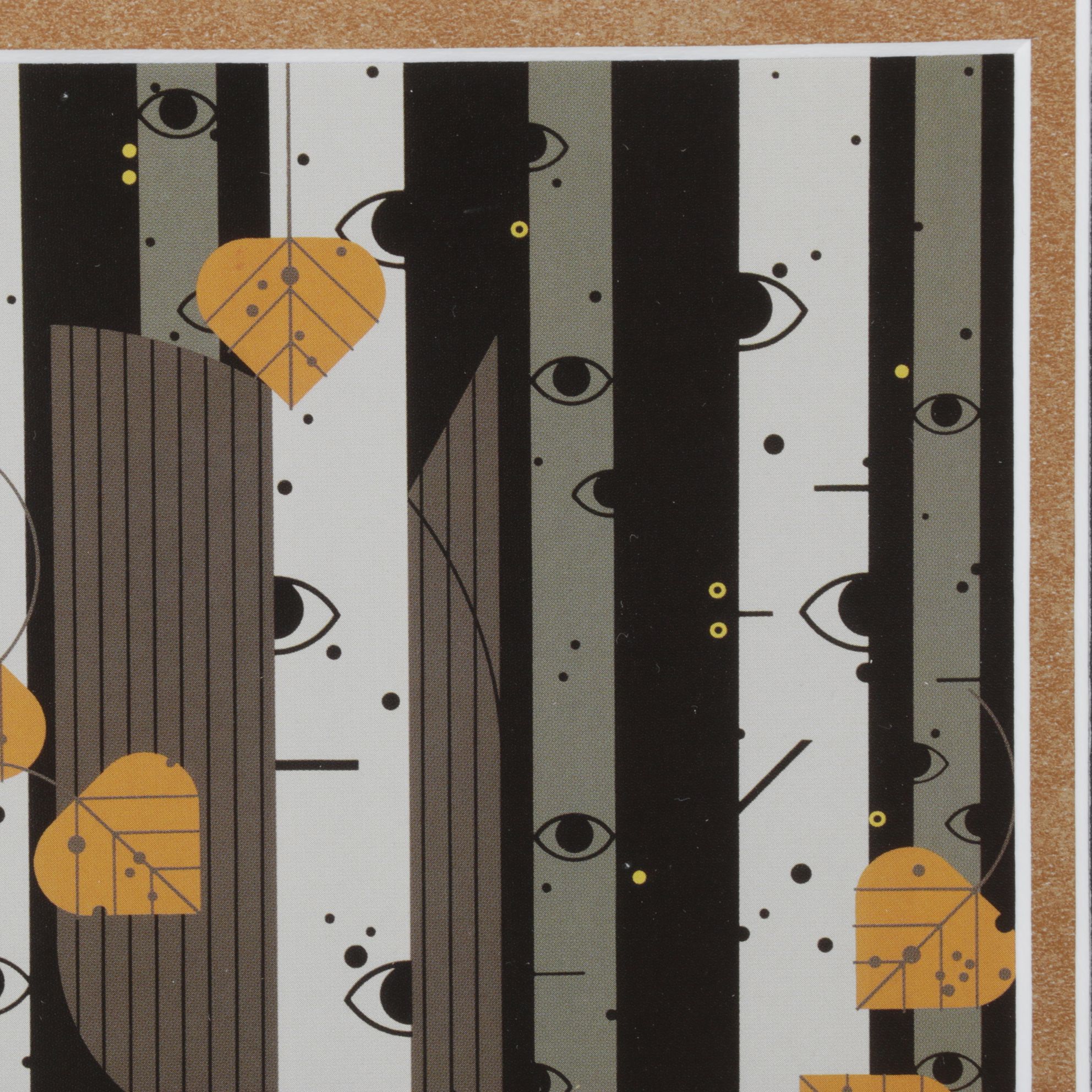 Offset Lithograph After Charley Harper "Bark Eyes", 1986