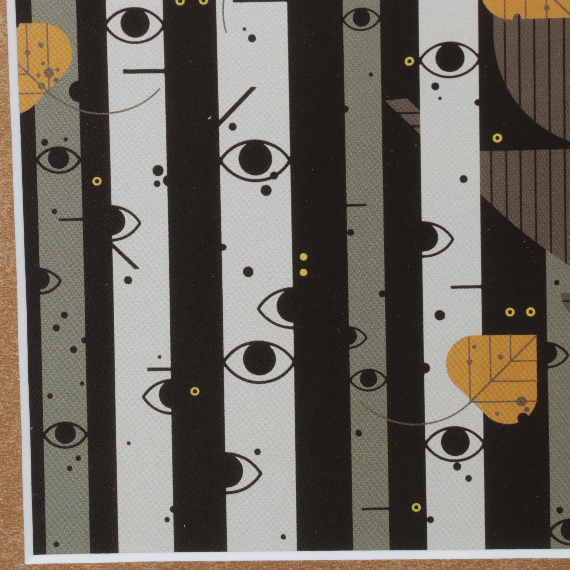 Offset Lithograph After Charley Harper "Bark Eyes", 1986