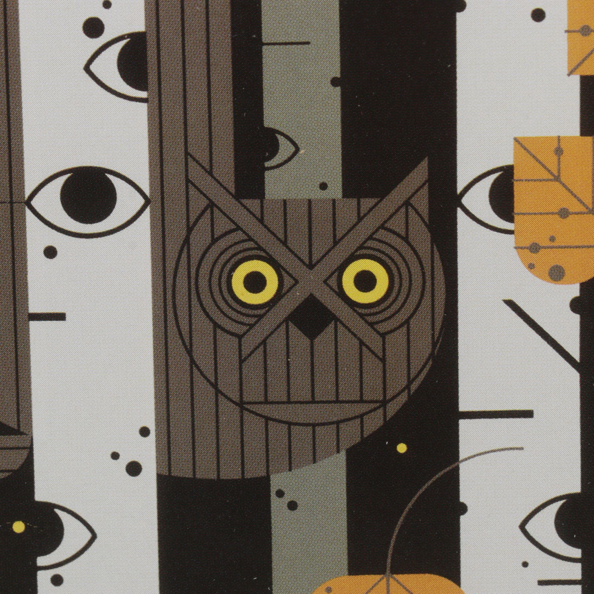 Offset Lithograph After Charley Harper "Bark Eyes", 1986