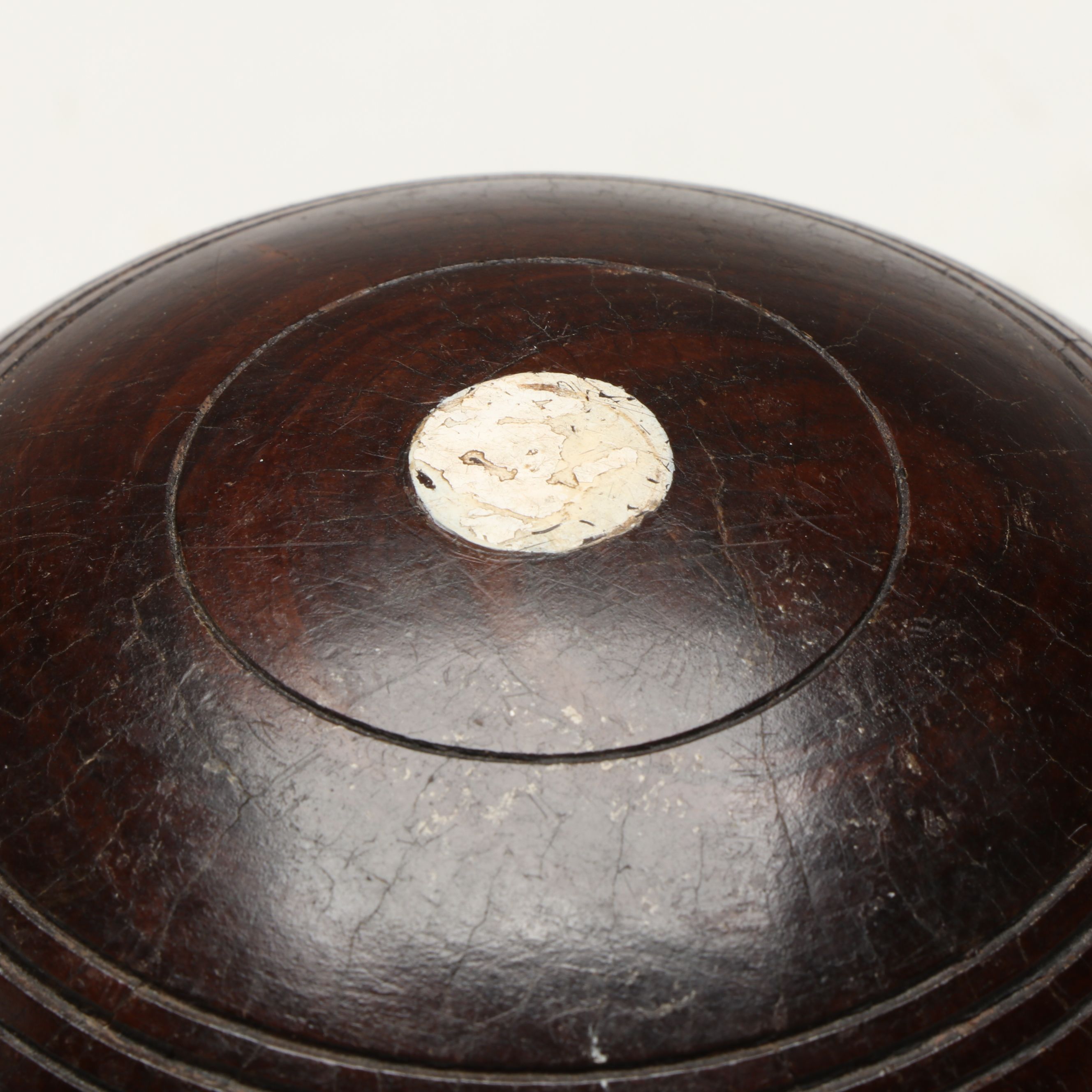 E.J. Riley Lignum Vitae Lawn Bowling Balls, 1927