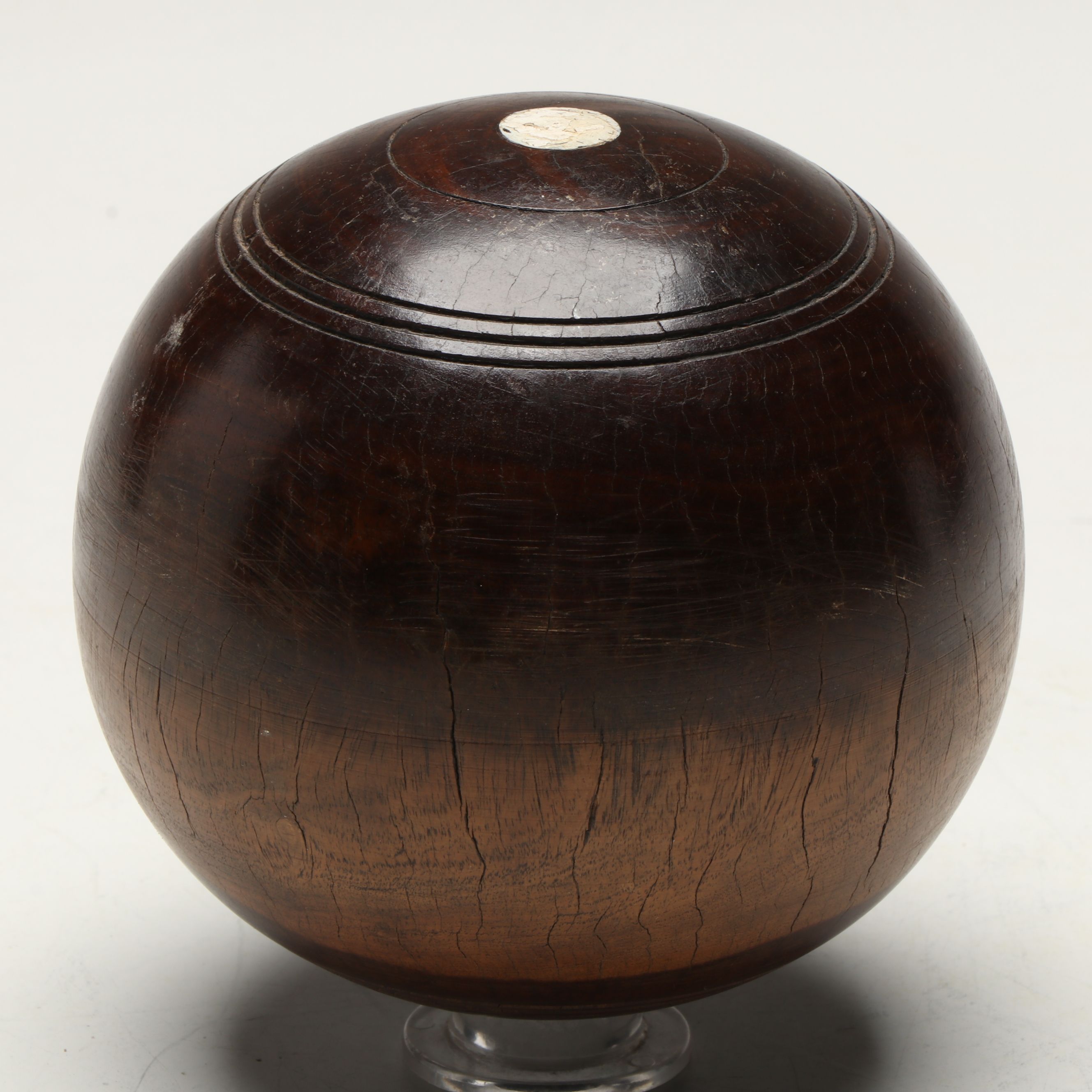 E.J. Riley Lignum Vitae Lawn Bowling Balls, 1927