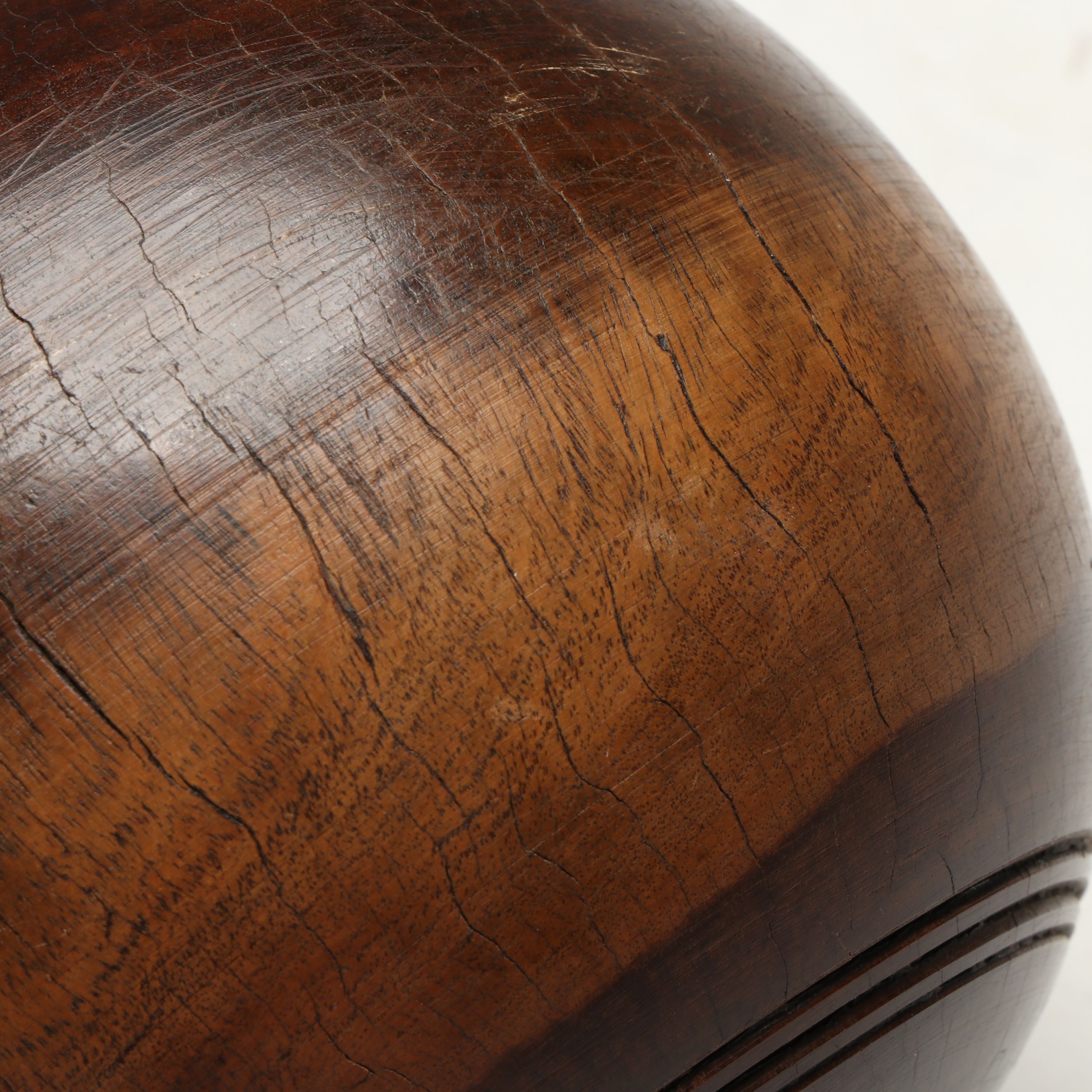 E.J. Riley Lignum Vitae Lawn Bowling Balls, 1927