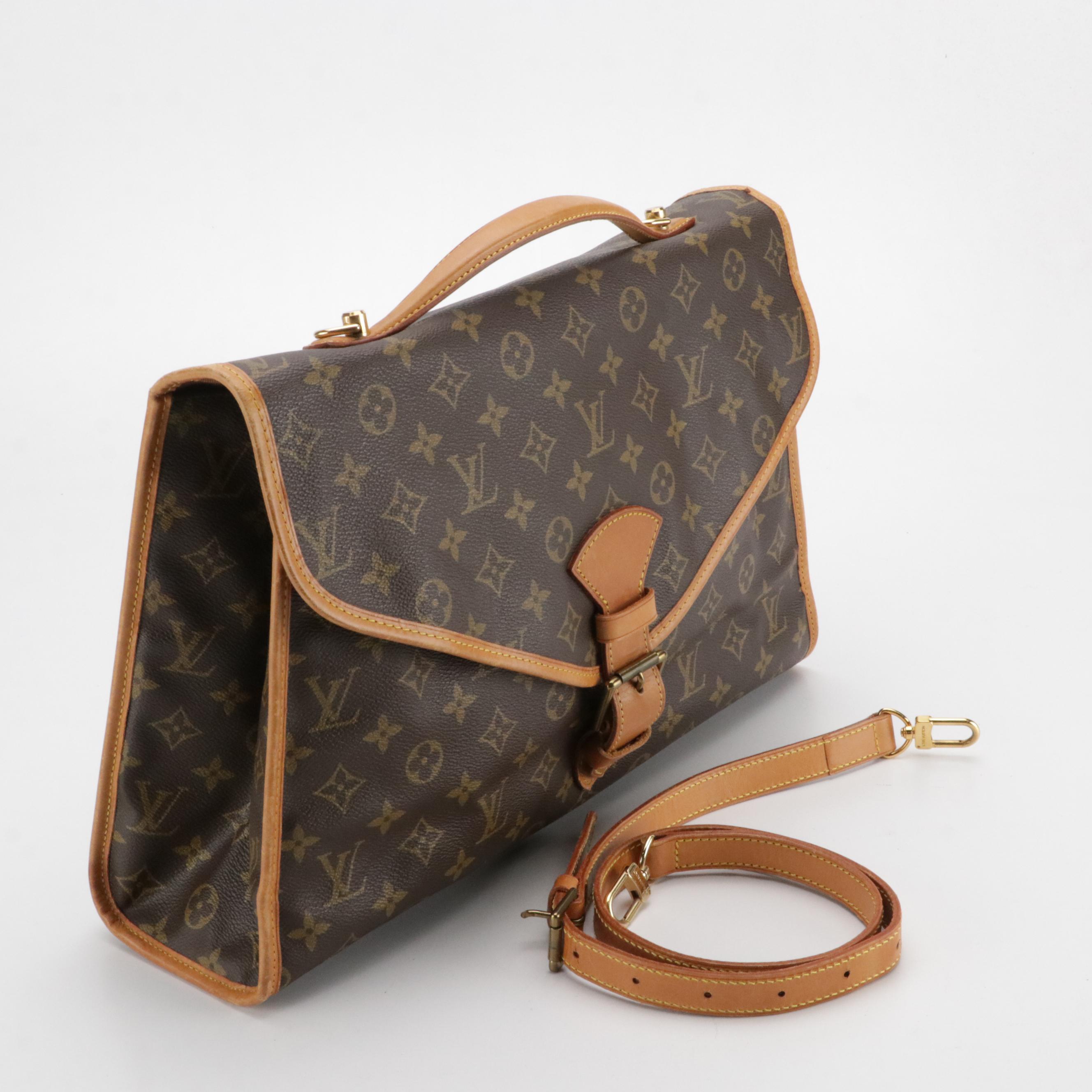 Louis Vuitton Beverly GM Briefcase in Monogram Canvas and Vachetta Leather